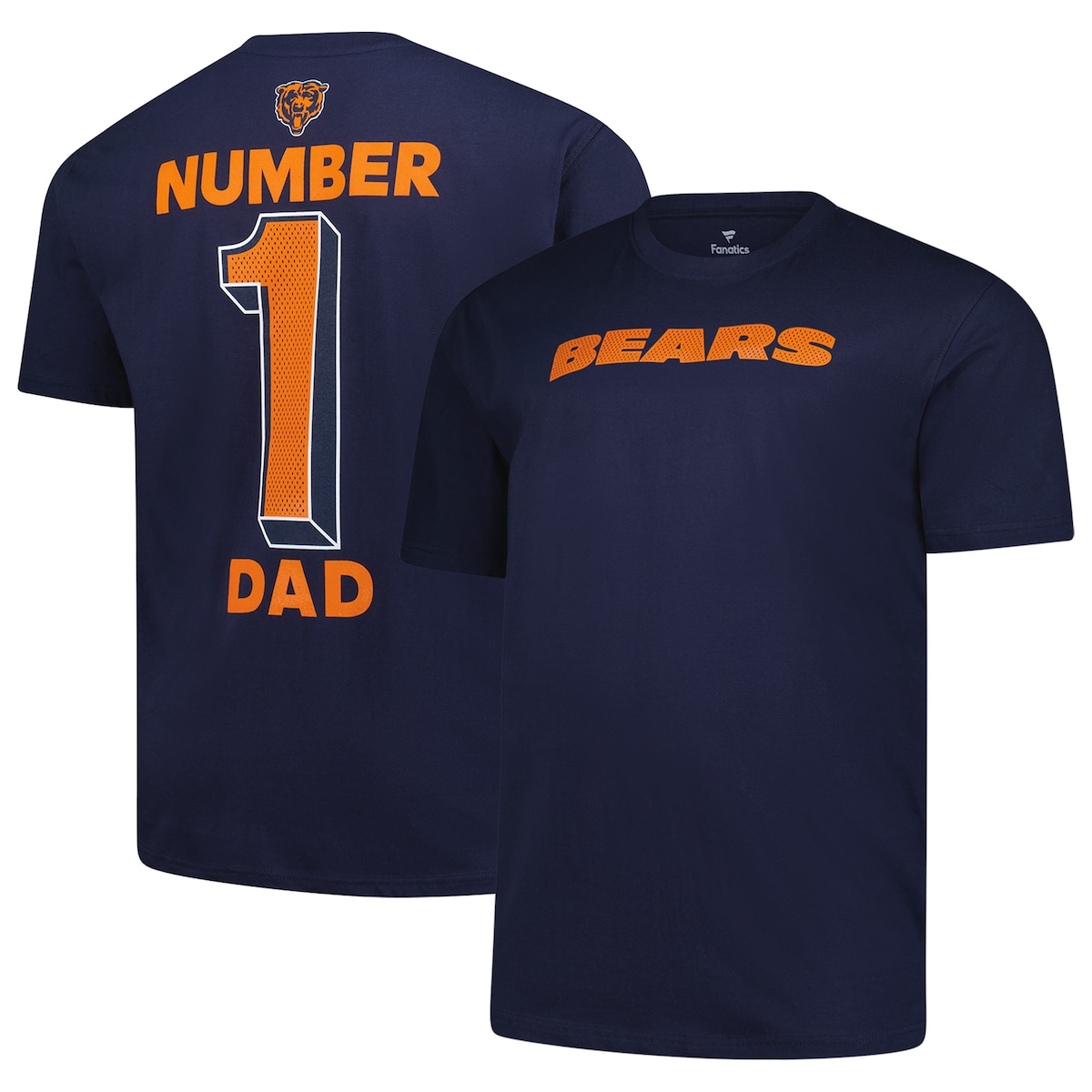 【公式グッズ】NFL ベアーズ Tシャツ Fanatics/ファナティクス メンズ ネイビー (25 Men's B&T Number One Dad SS Tee)