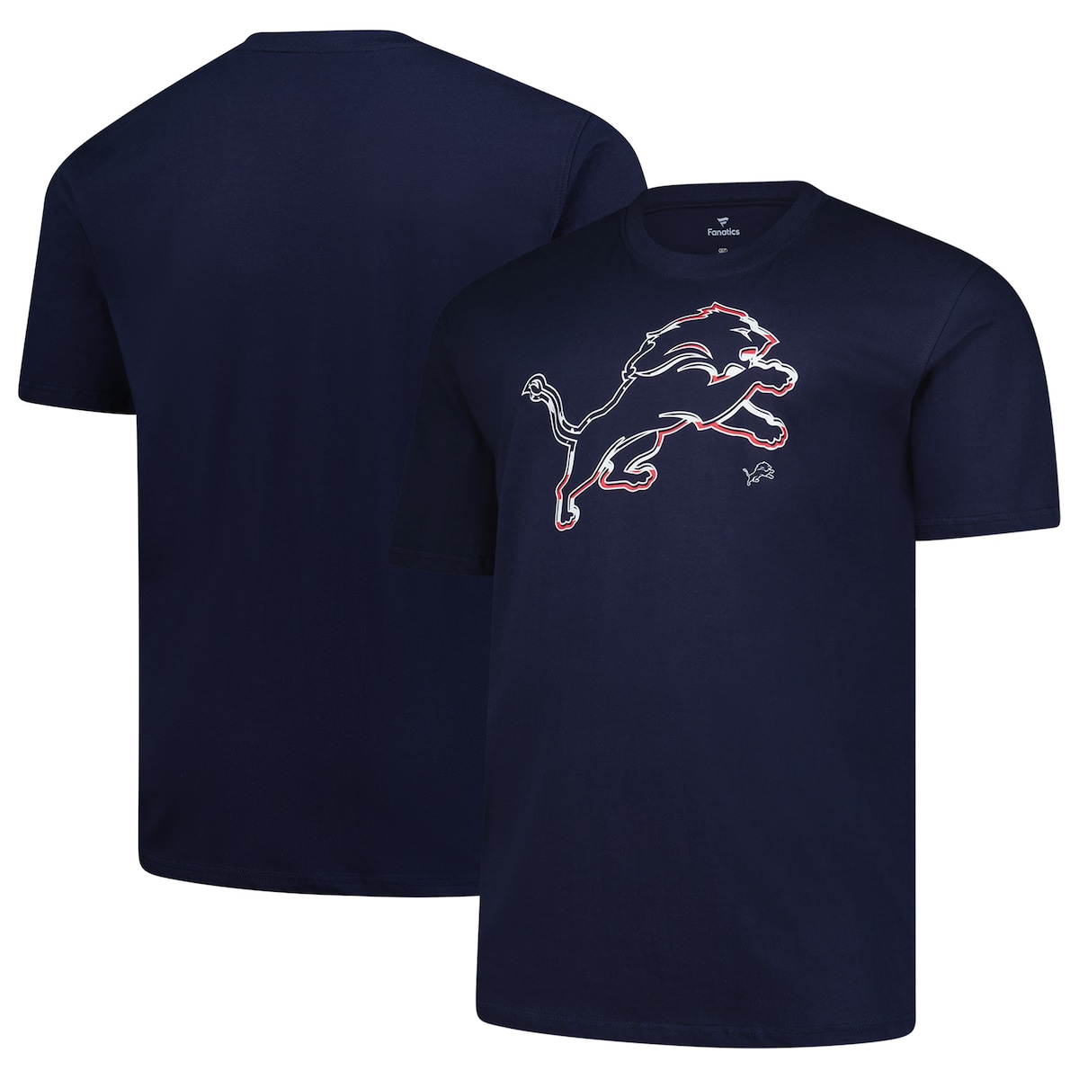 【公式グッズ】NFL ライオンズ Tシャツ Fanatics/ファナティクス メンズ ネイビー (25 Men's B&T Americana SS Tee)