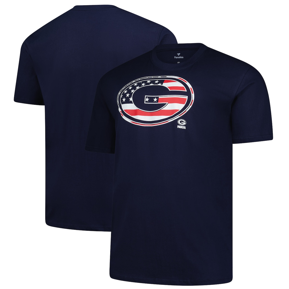 【公式グッズ】NFL パッカーズ Tシャツ Fanatics/ファナティクス メンズ ネイビー (25 Men's B&T Americana SS Tee)