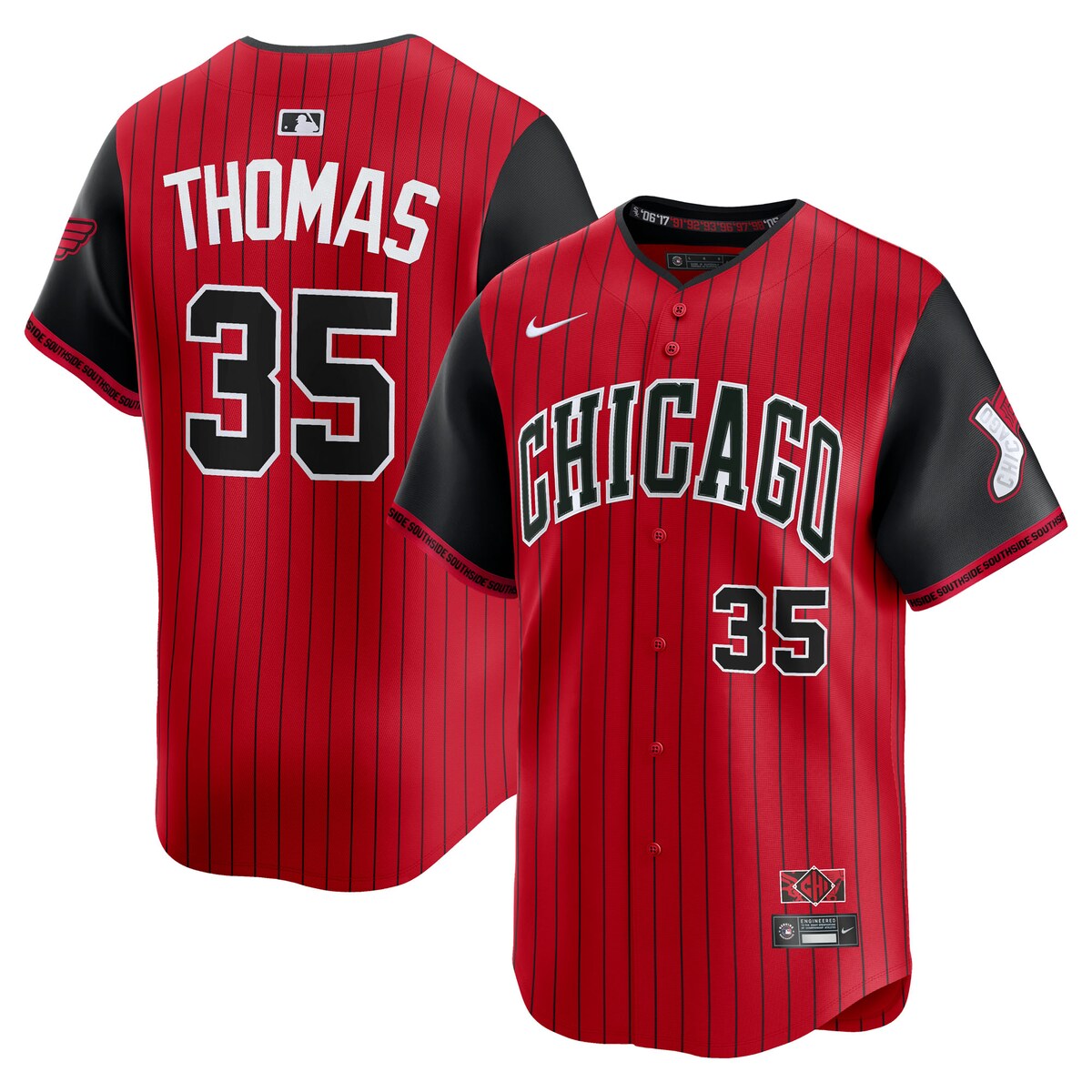 【公式グッズ】MLB ホワイトソックス フランク・トーマス ユニフォーム Nike/ナイキ メンズ レッド (Sp25 Nike Mens Limited City Connect Player Jersey)