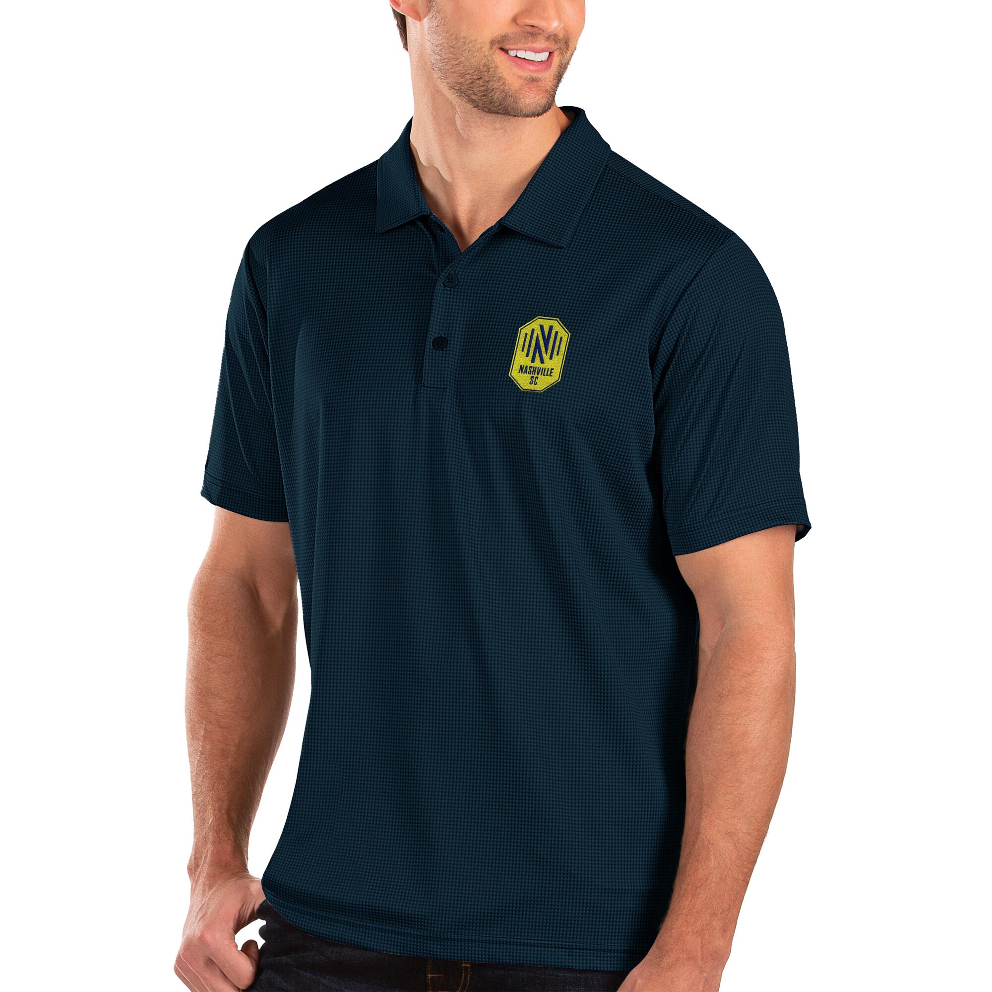 【公式グッズ】MLS ナッシュビル・SC ポロシャツ アンティグア メンズ ネイビー (ANT F19 MLS Men's Balance Polo)