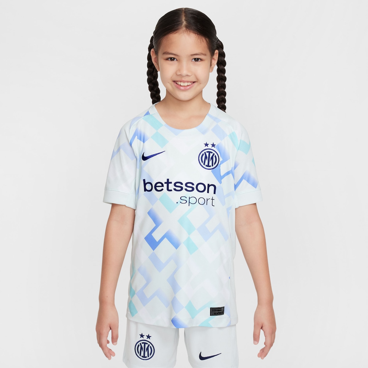 【公式グッズ】セリエA インテル ユニフォーム Nike/ナイキ ユース・ジュニアサイズ アクア (NIK 2025/26 Youth Replica Jersey)