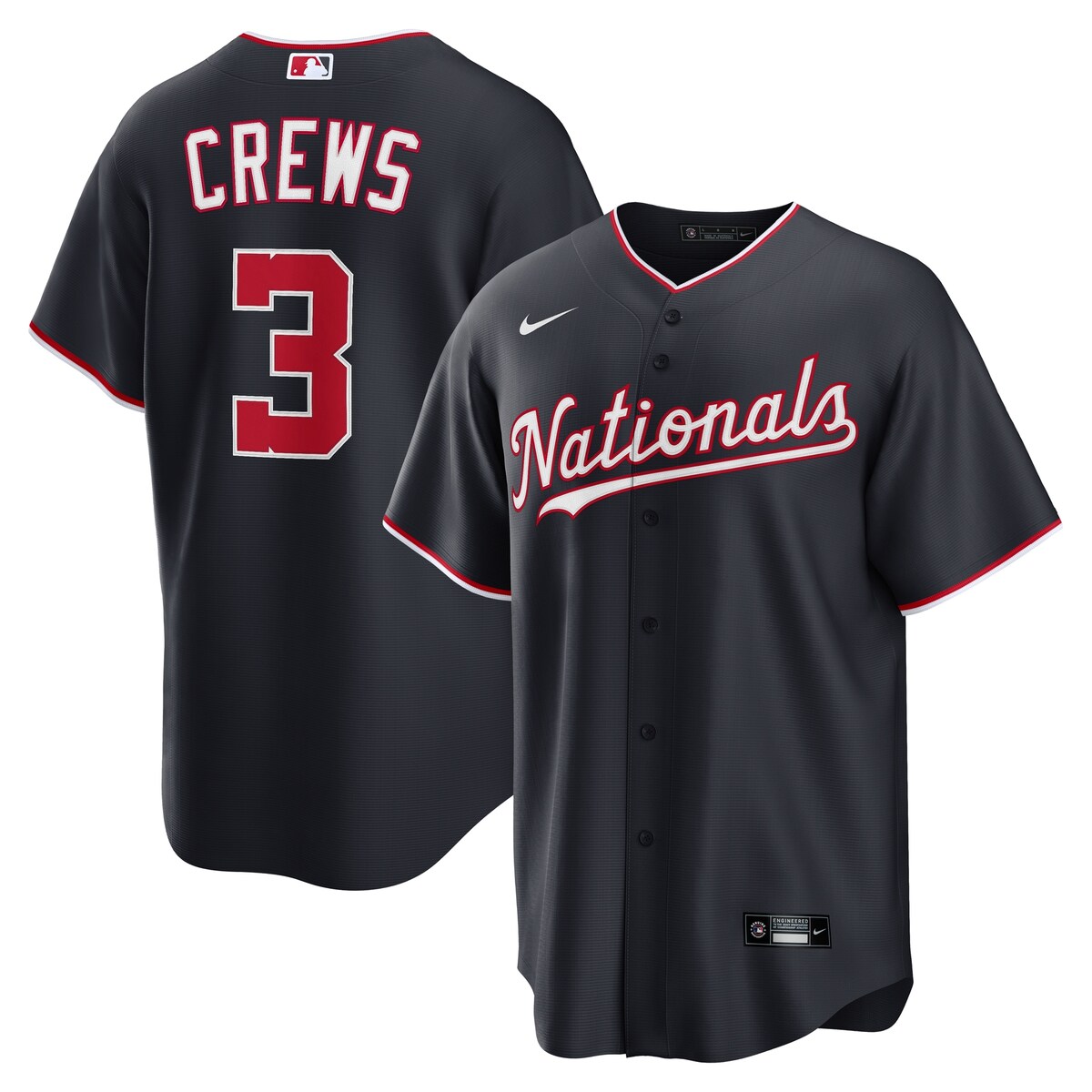 【公式グッズ】MLB ナショナルズ ディラン・クルーズ ユニフォーム Nike/ナイキ メンズ ネイビー (Nike Mens Replica Player 2.0)|Fanatics公式ストア 店