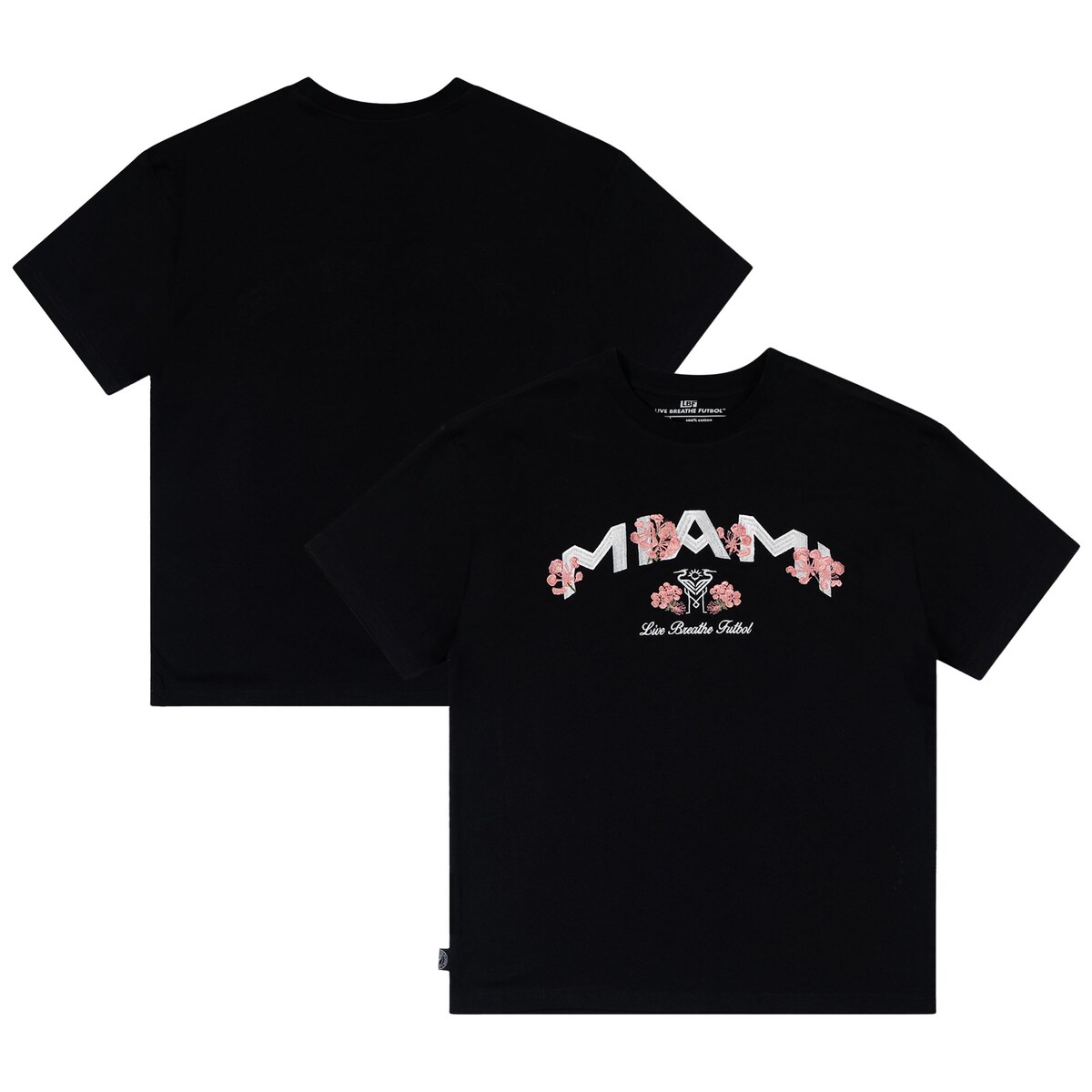 【公式グッズ】MLS インテルマイアミCF Tシャツ Live Breathe Futbol 大人サイズ ブラック (LBF S25 Unisex Tee)|Fanatics公式ストア 店