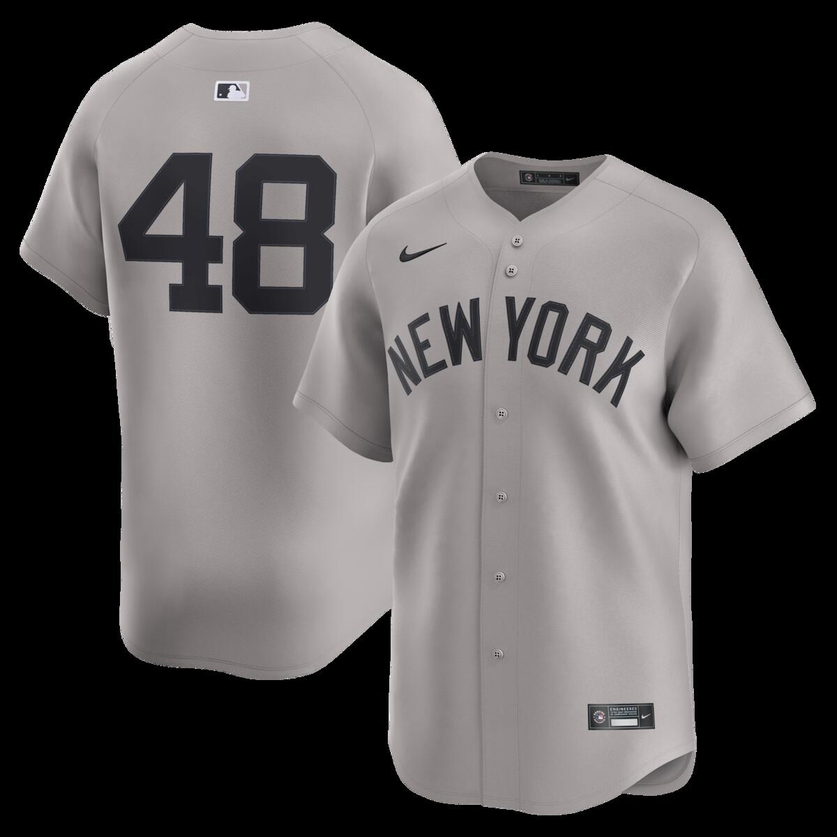 【公式グッズ】MLB ヤンキース ポール・ゴールドシュミット ユニフォーム Nike/ナイキ メンズ グレイ (2025 Nike Men's Ltd Players Jerseys - FTF NTP Master Style)