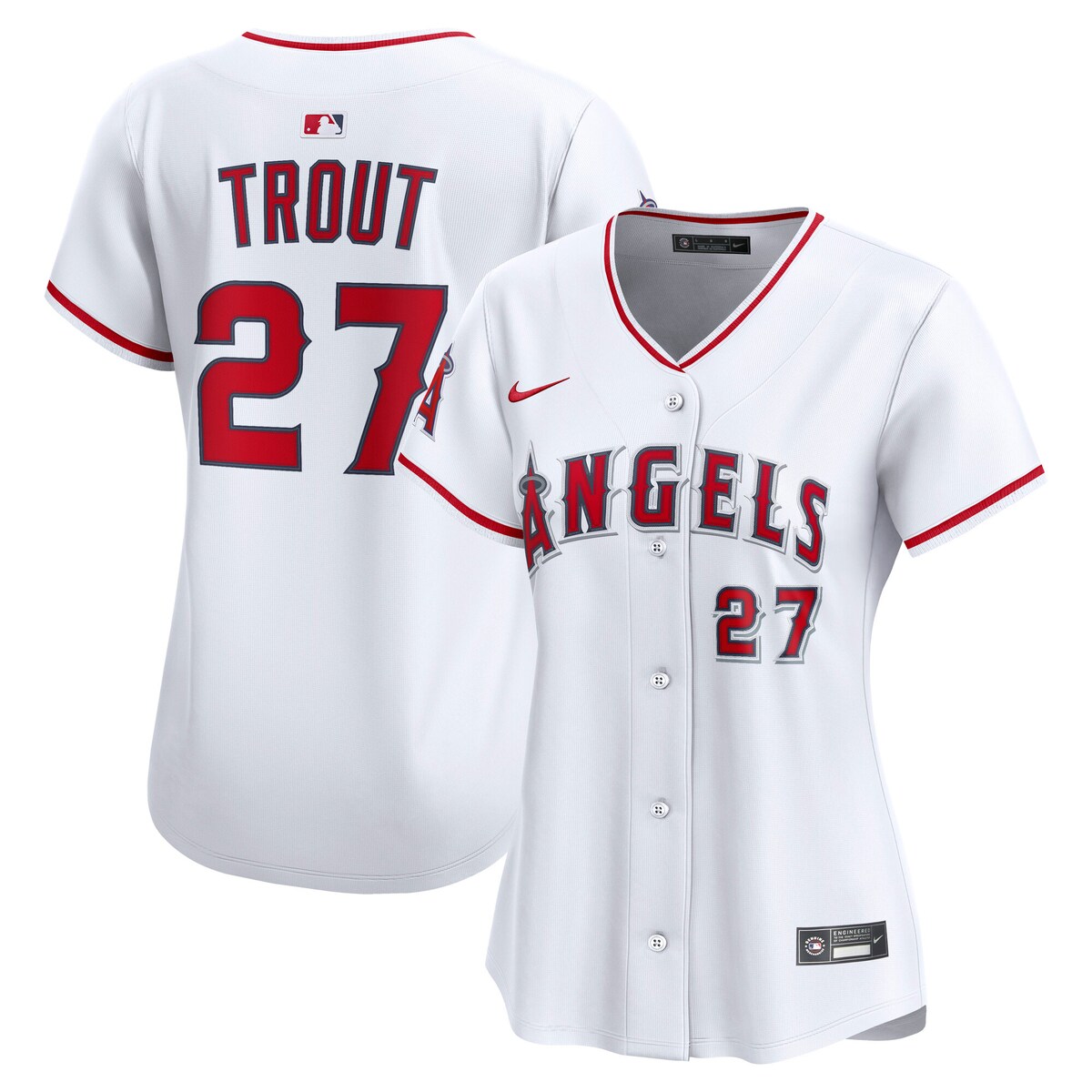 【公式グッズ】MLB エンゼルス マイク・トラウト ユニフォーム Nike/ナイキ レディース ホワイト (2025 Nike Women's Ltd Players Jerseys - FTF NTP Master Style) 27,151円