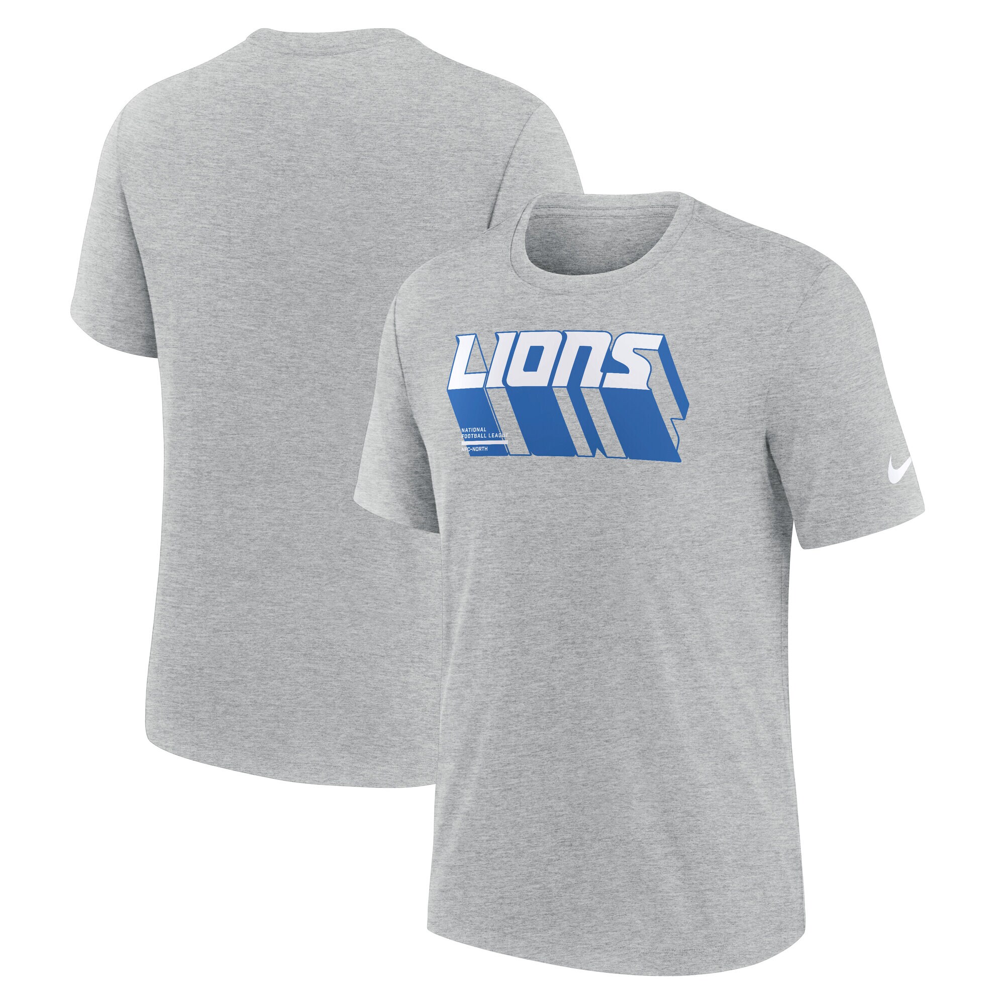 【公式グッズ】NFL ライオンズ Tシャツ Nike/ナイキ メンズ ヘザーグレイ (25 Men's Nike Primetime Triblend SST - R)｜Fanatics公式ストア 店 8,869円