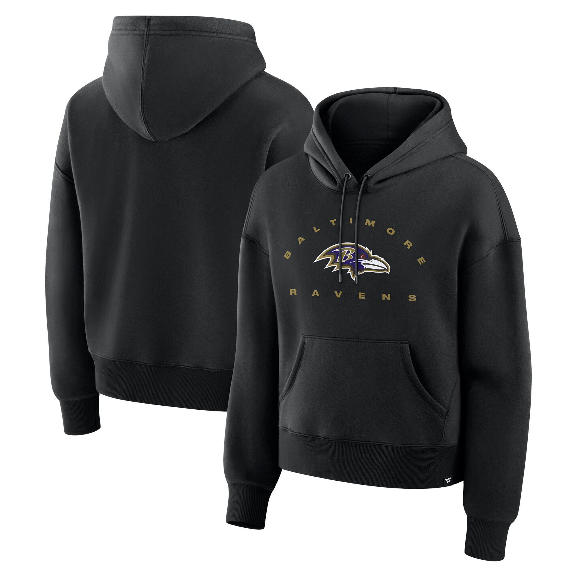 【公式グッズ】NFL レイブンズ プルオーバーパーカー Fanatics/ファナティクス レディース ブラック (NFL Womens Redzone Eligible Receiver Legacy Fleece POH - R)