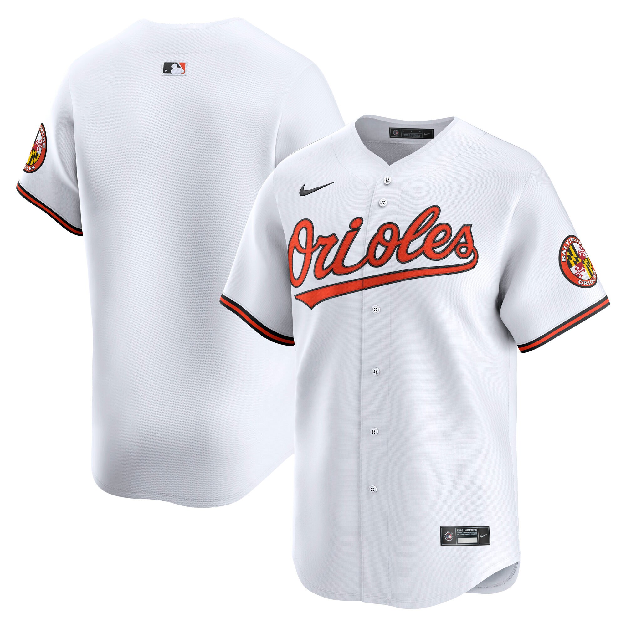 【公式グッズ】MLB オリオールズ ユニフォーム Nike/ナイキ キッズサイズ ホワイト (2025 Youth Limited Blank Jerseys)