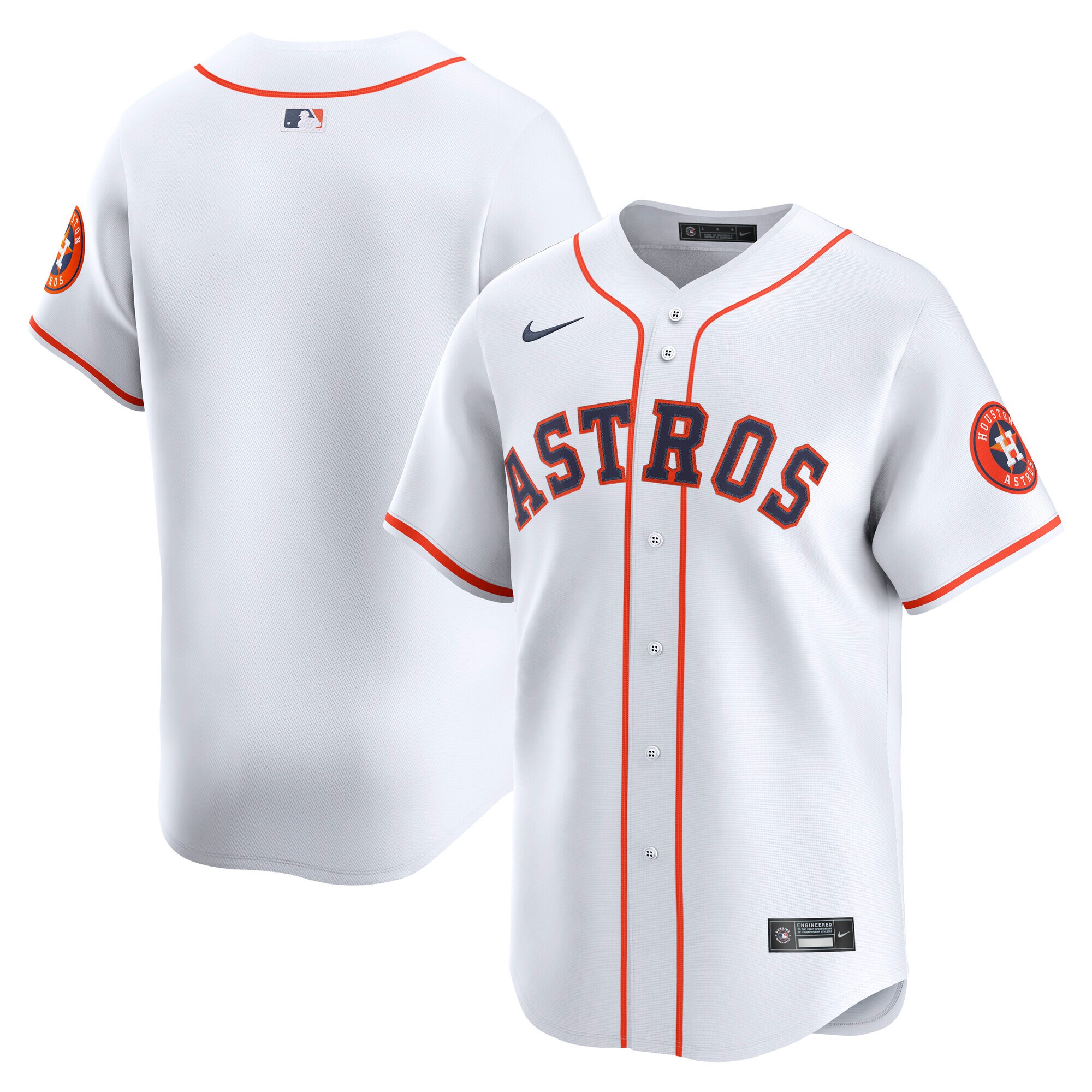 【公式グッズ】MLB アストロズ ユニフォーム Nike/ナイキ キッズサイズ ホワイト (2025 Youth Limited Blank Jerseys)