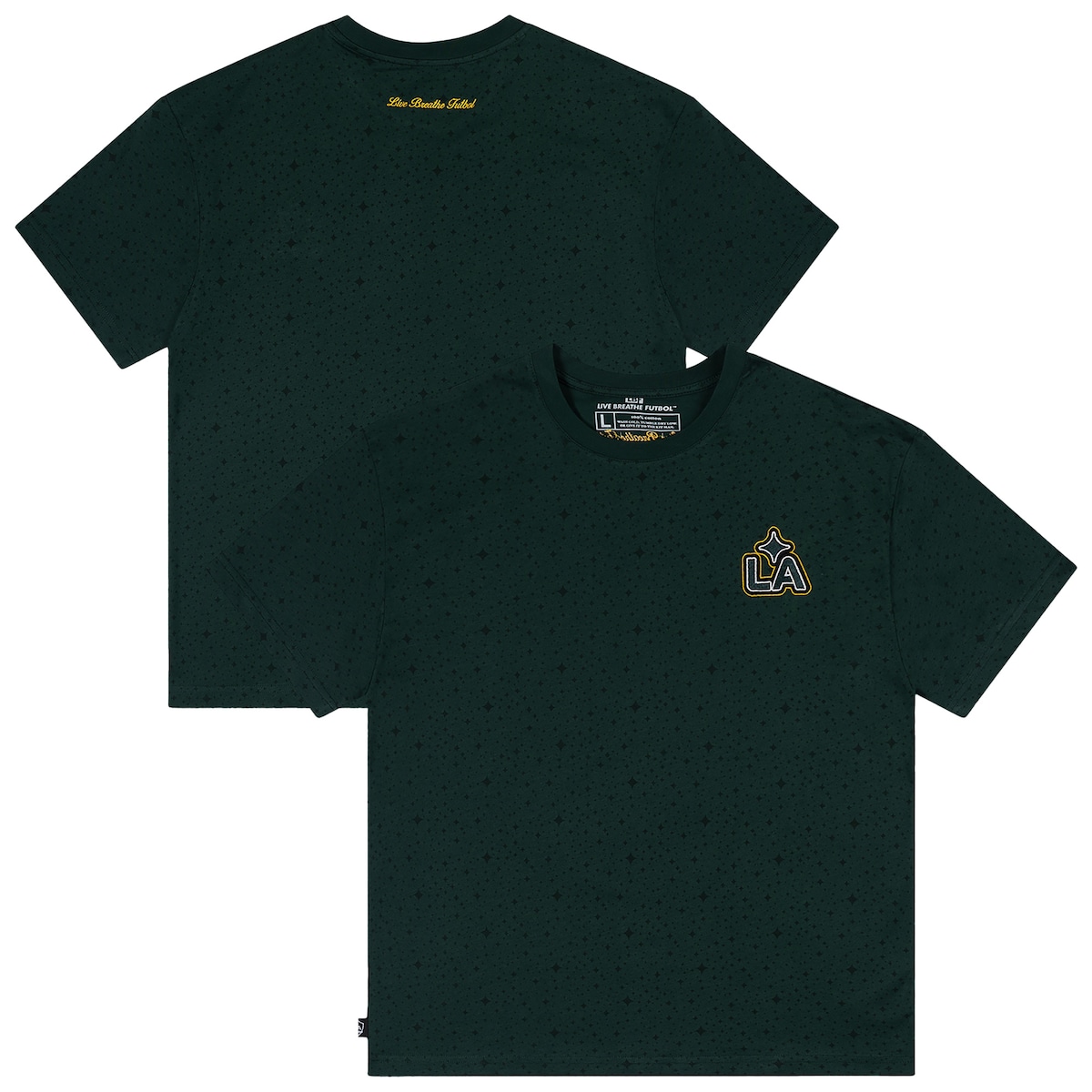 【公式グッズ】MLS LAギャラクシー Tシャツ Live Breathe Futbol 大人サイズ グリーン (LBF S25 Unisex Tee)|Fanatics公式ストア 店