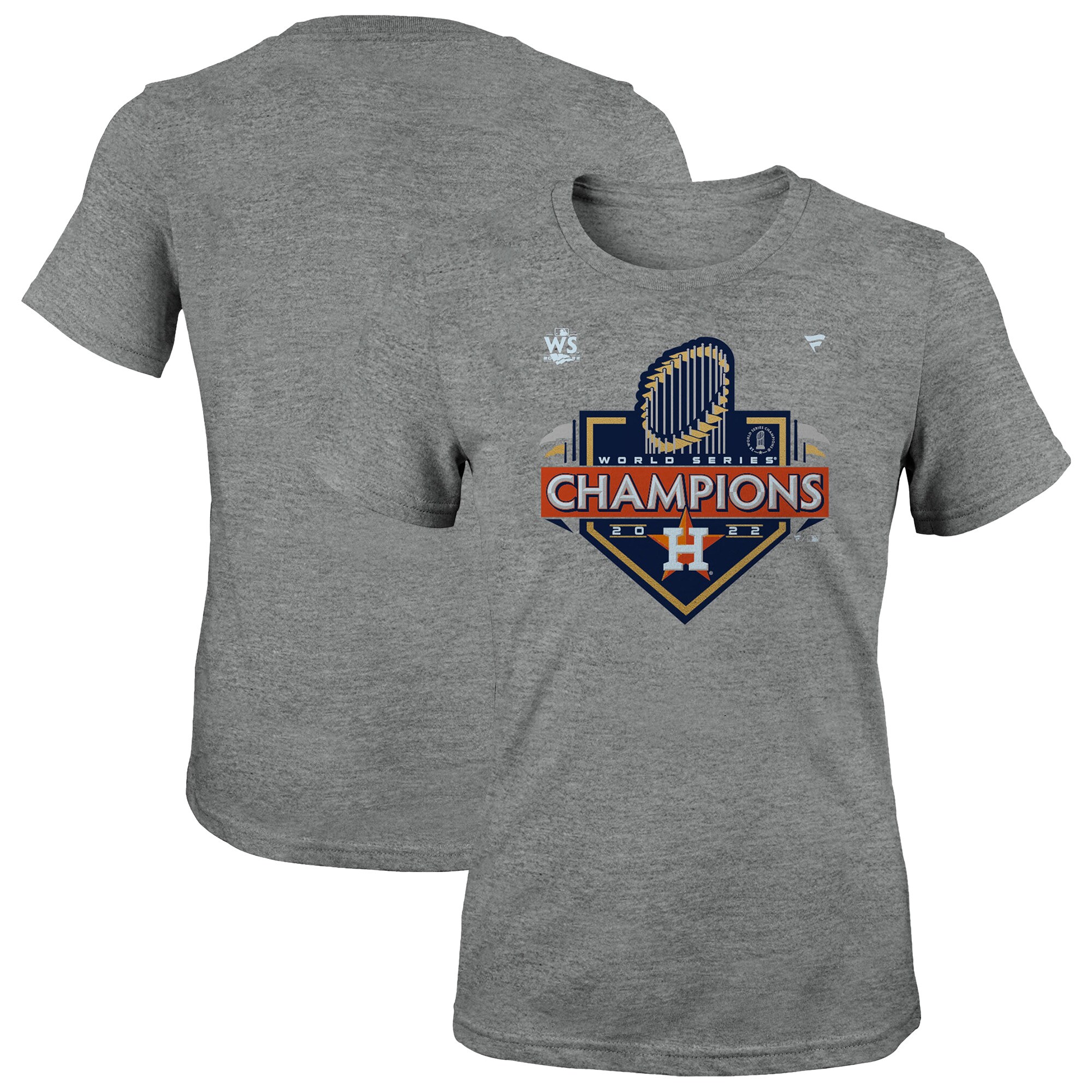 【公式グッズ】MLB アストロズ Tシャツ Fanatics/ファナティクス キッズサイズ ヘザーチャコール (WORLD SERIES CHAMPIONS LR SS C)｜Fanatics公式ストア 店
