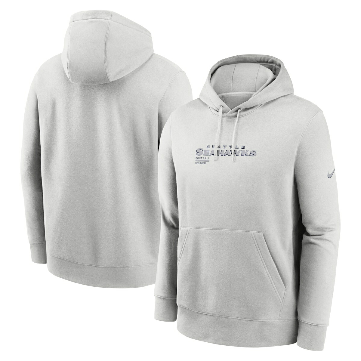【公式グッズ】NFL シーホークス プルオーバー パーカー Nike/ナイキ メンズ グレイ (25 Men's Nike Edge Pack French Terry Club PO Hoodie)
