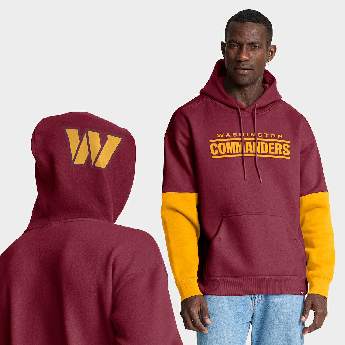 【公式グッズ】NFL コマンダーズ プルオーバー パーカー Fanatics/ファナティクス メンズ バーガンディ (25 Men's Fanatics Helmet Hood Fleece POH)
