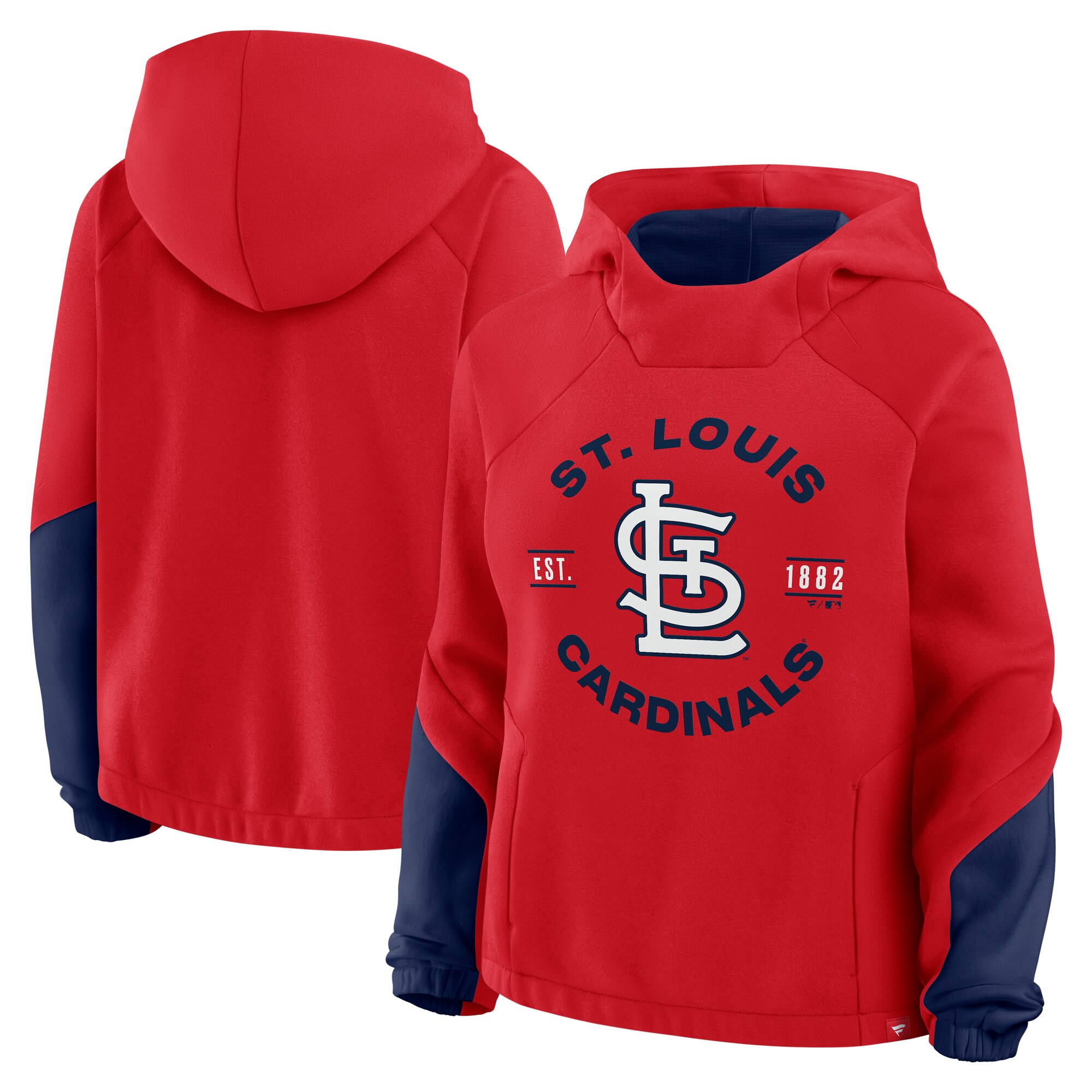 【公式グッズ】MLB カージナルス プルオーバー パーカー Fanatics/ファナティクス レディース レッド (FANATICS FLEECE POH)