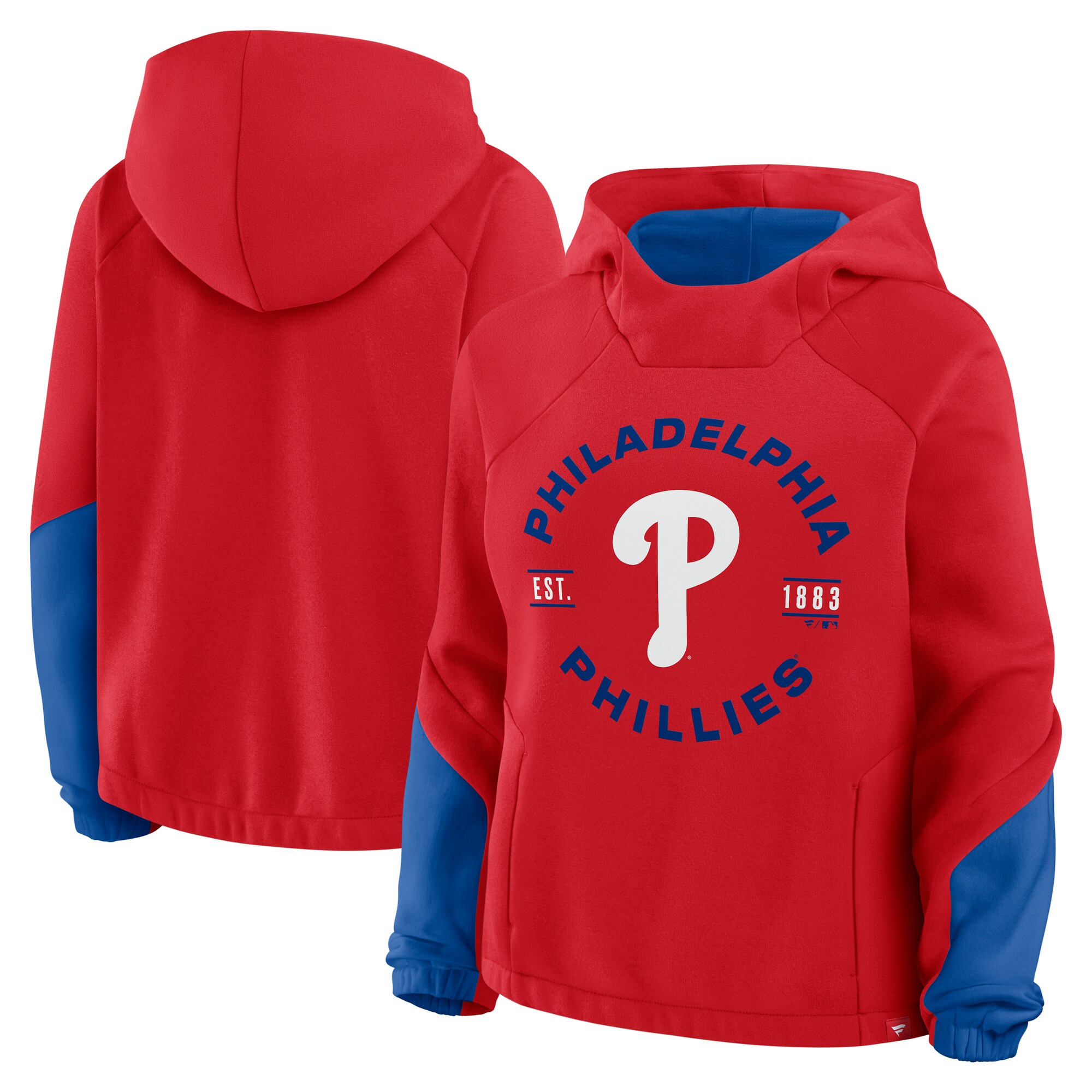 【公式グッズ】MLB フィリーズ プルオーバー パーカー Fanatics/ファナティクス レディース レッド (FANATICS FLEECE POH)
