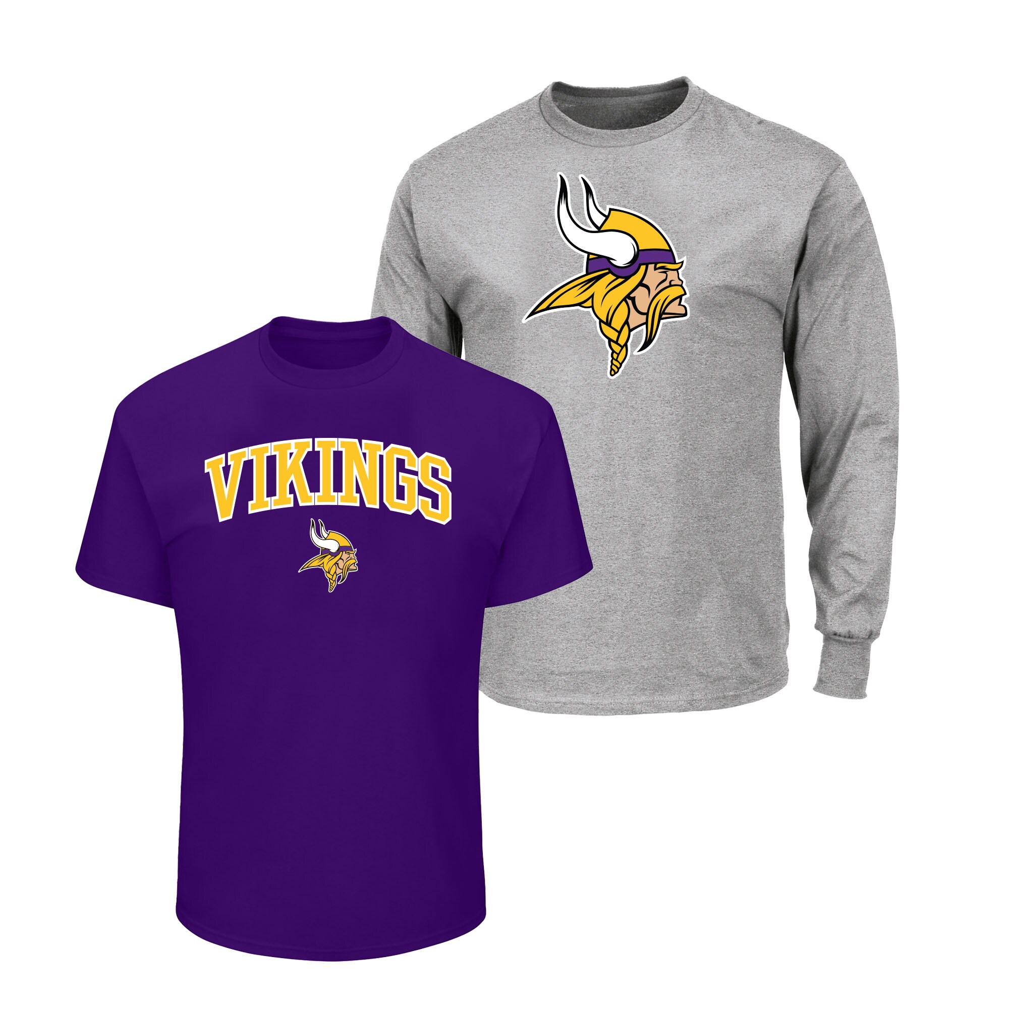 【公式グッズ】NFL バイキングス Tシャツセット Fanatics/ファナティクス メンズ パープル (Men's B&T SS/LS Tee Combo)|Fanatics公式ストア 店