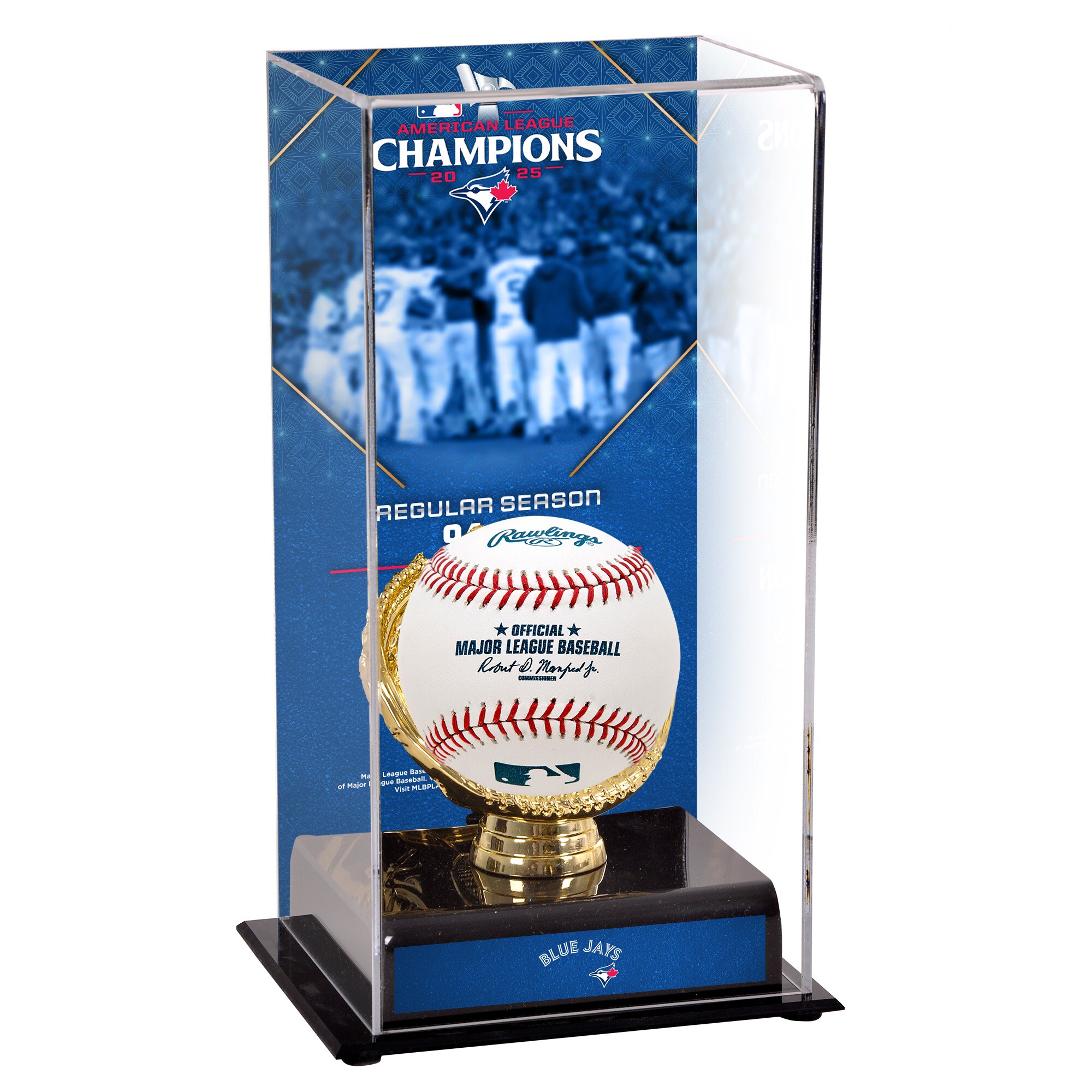 【公式グッズ】MLB ブルージェイズ コレクタブル用 野球ボールケース(ボール無し) Fanatics Authentic/ファナティクスオーセンティック (UNS 25 LCS CHAMPS BSBL DISPLAY CASE 45940)|Fanatics公式ストア 店