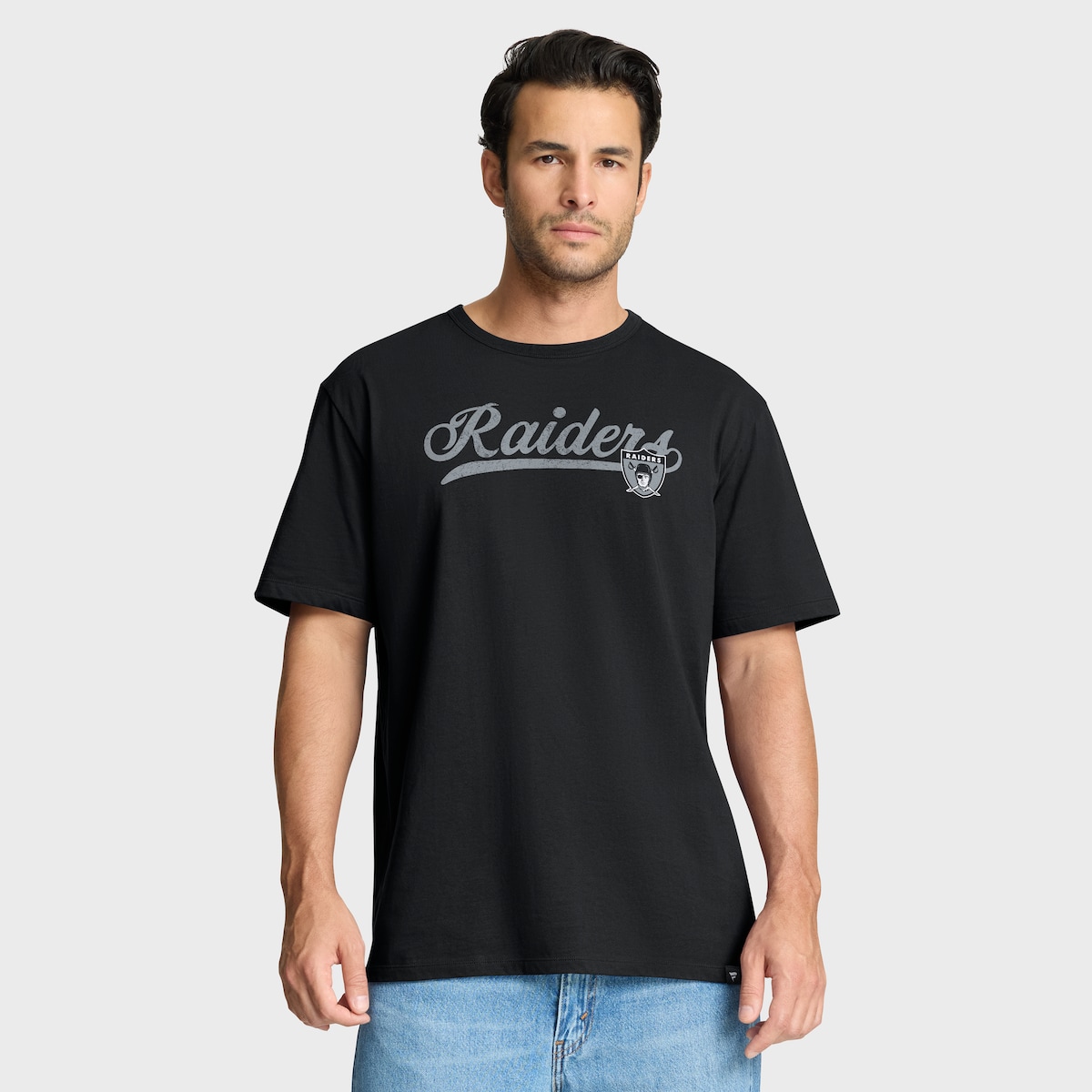 【公式グッズ】NFL レイダース Tシャツ Fanatics/ファナティクス メンズ ブラック (FANATICS FLUID MOTION LEGACY COTTON SS TEE)
