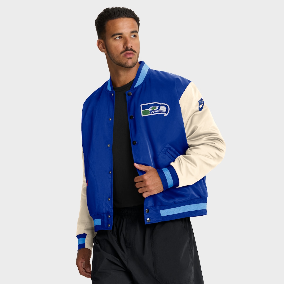 【公式グッズ】NFL シーホークス ジャケット Nike/ナイキ メンズ ロイヤルブルー (25 Men's Nike Rewind Legacy Bomber Jacket) 30,195円