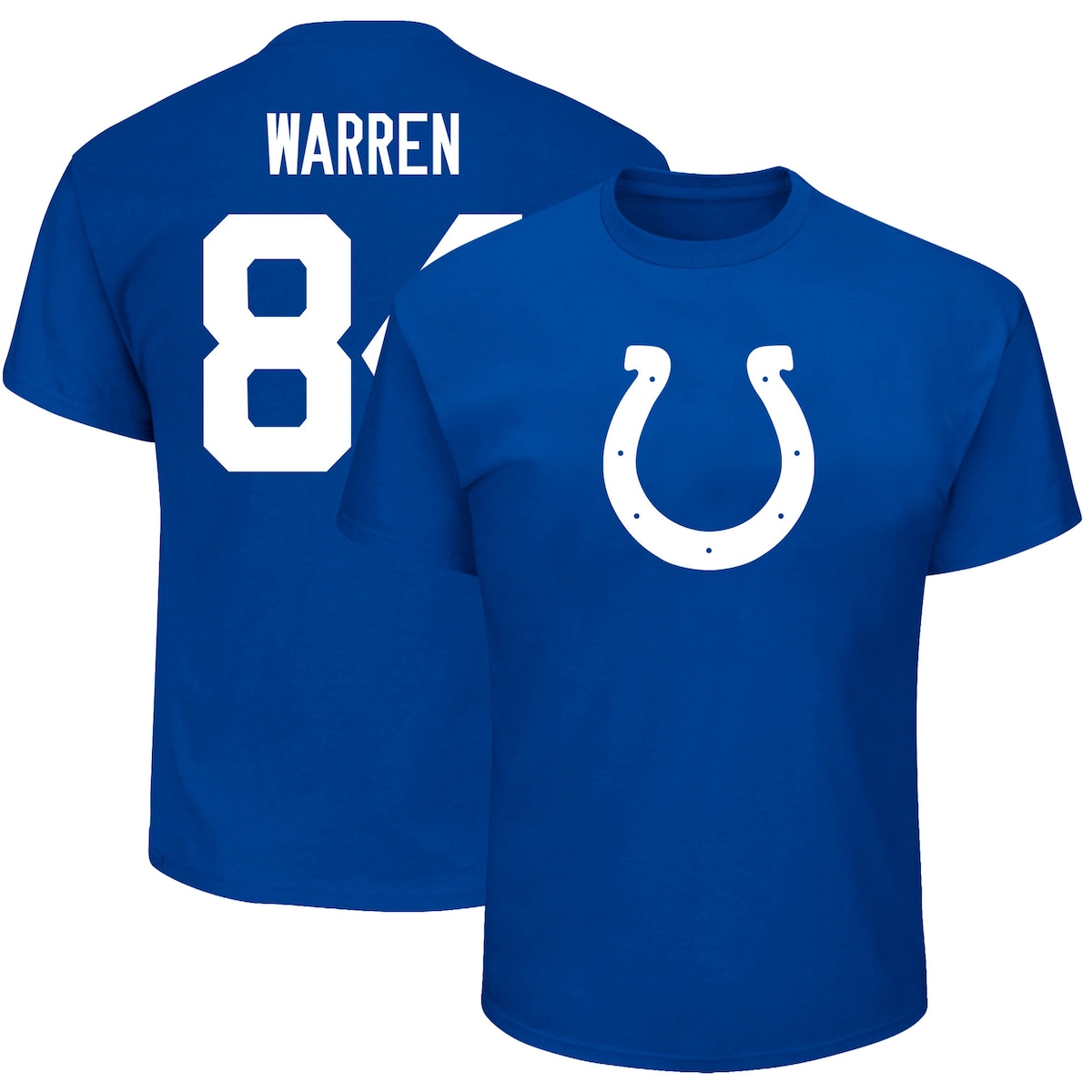 【公式グッズ】NFL コルツ タイラー・ウォーレン ネーム&ナンバー Tシャツ Fanatics/ファナティクス メンズ ロイヤルブルー (Men's Big & Tall Player N&N SST)｜Fanatics公式ストア 店