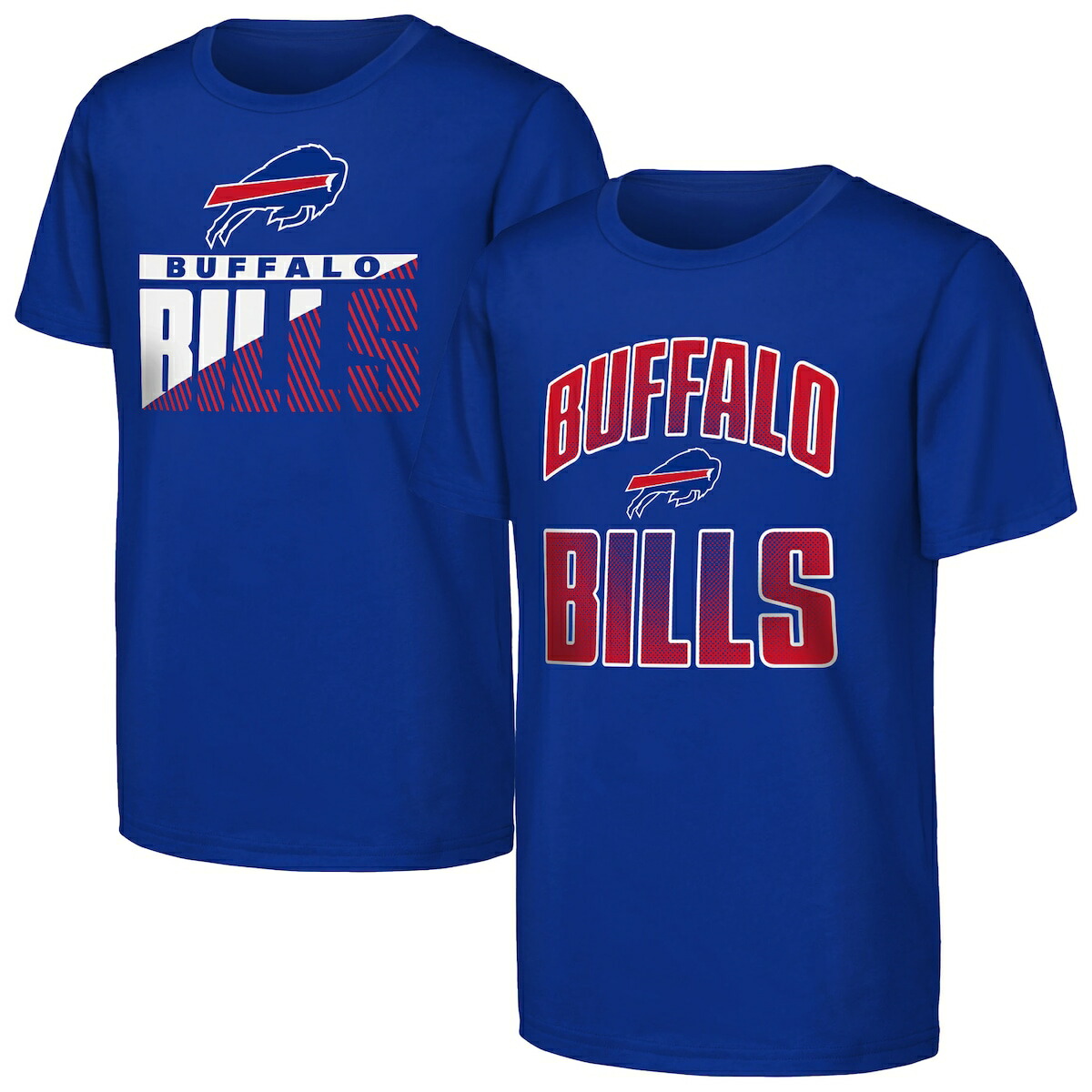 【公式グッズ】NFL ビルズ Tシャツセット Outerstuff キッズサイズ ロイヤルブルー (NFL Youth Never Quit 2 pack Crew SST) 10,370円