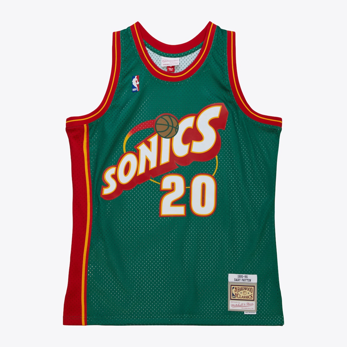 【公式グッズ】NBA スーパーソニックス ゲイリー・ペイトン 復刻ユニフォーム Mitchell & Ness/ミッチェル&ネス メンズ グリーン (MNC NBA HWC Mens Swingman Jersey)