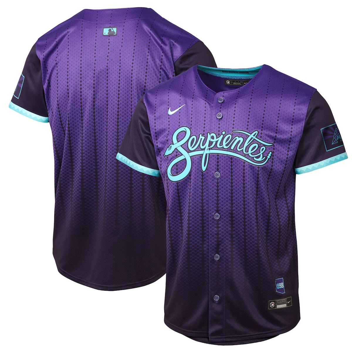 【公式グッズ】MLB ダイヤモンドバックス シティコネクト リミテッド ユニフォーム Nike/ナイキ キッズサイズ パープル (Youth 8-20 Limited Jersey Carryover City Connect - Team Front)