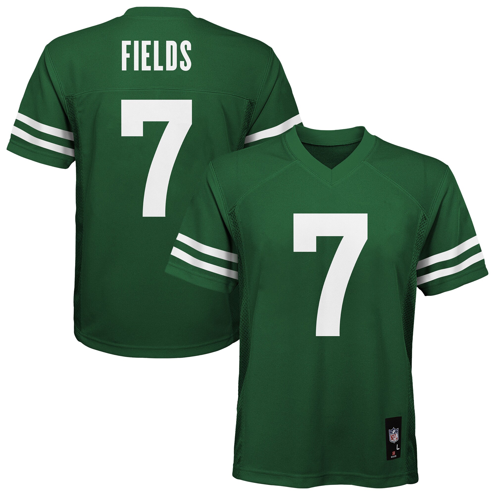 【公式グッズ】NFL ジェッツ ジャスティン・フィールズ レプリカ ユニフォーム Nike/ナイキ キッズサイズ グリーン (Youth NFL Mid-Tier Jersey)｜Fanatics公式ストア 店