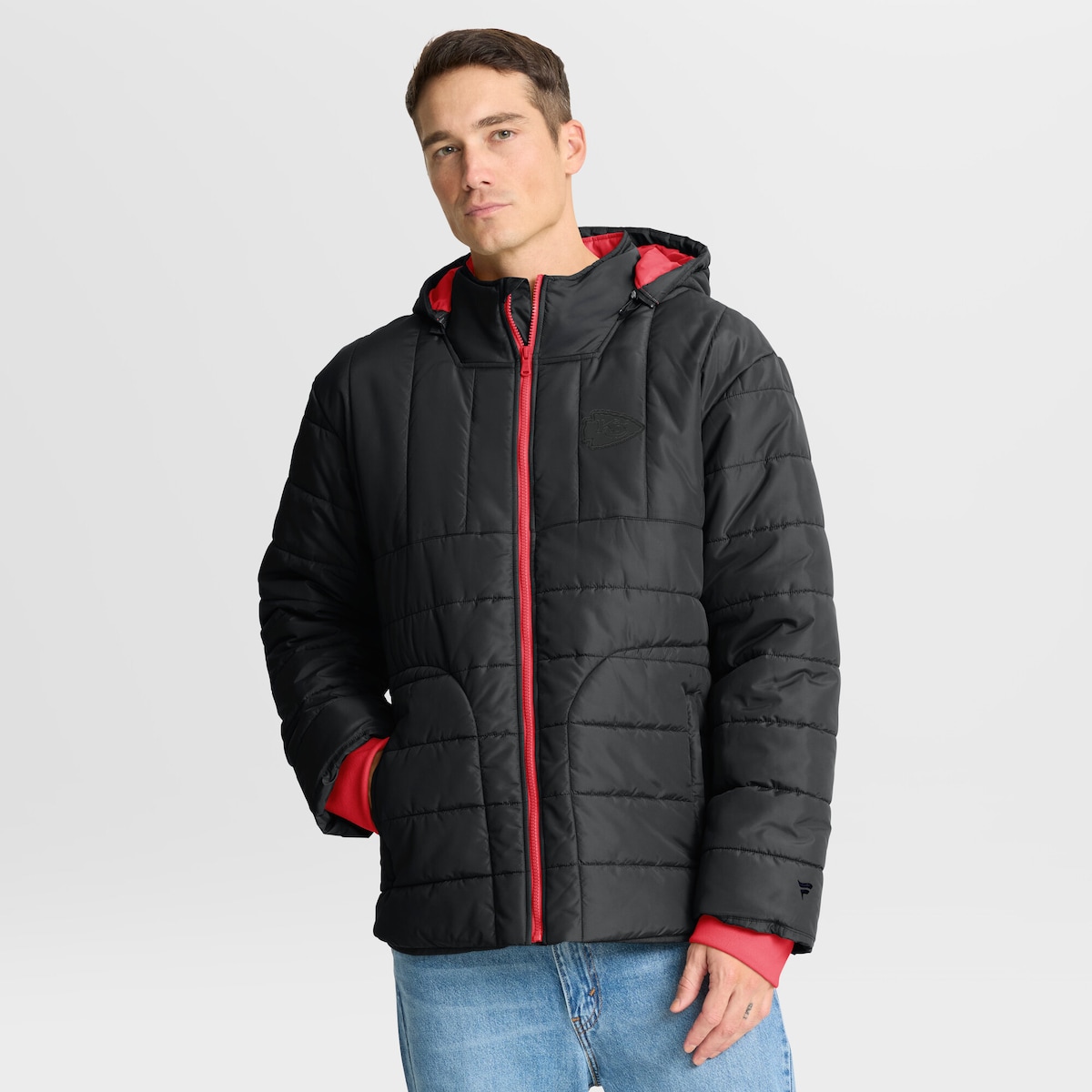 【公式グッズ】NFL チーフス ジャケット Fanatics/ファナティクス メンズ ブラック (Level Up Men's FZ Hooded Jacket)