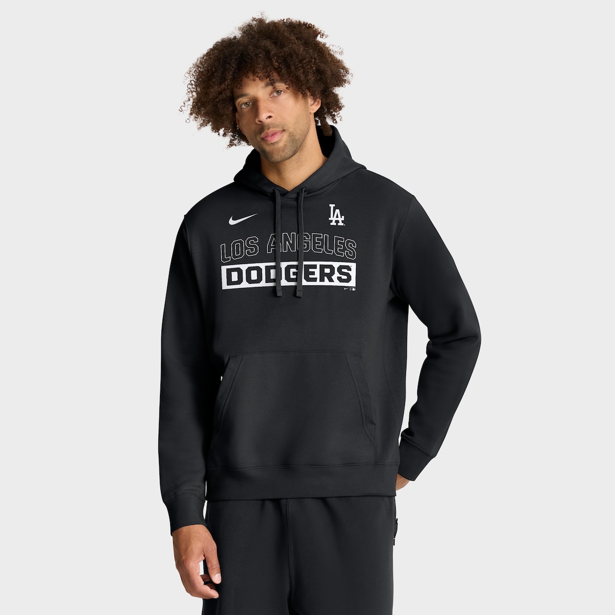 【公式グッズ】MLB ドジャース パーカー Nike/ナイキ メンズ ブラック (Men's Nike MLB Club Hood)