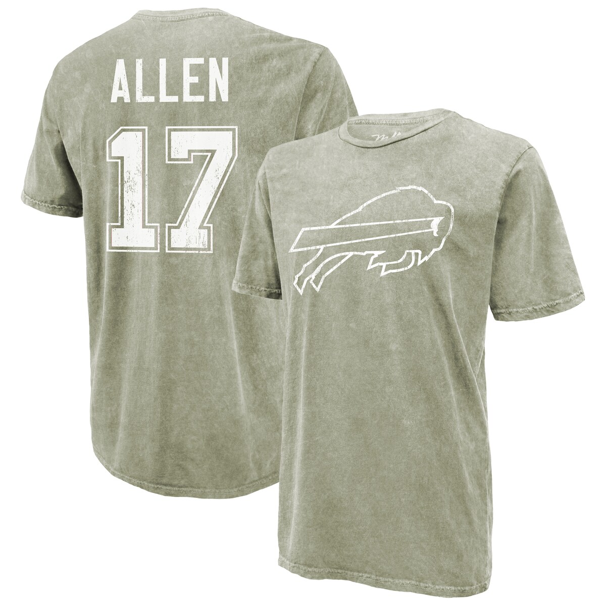 【公式グッズ】NFL ビルズ ジョシュ・アレン ネーム&ナンバー Tシャツ Majestic/マジェスティック メンズ (Men's Majestic Threads NFL Mineral Wash SST) 8,288円