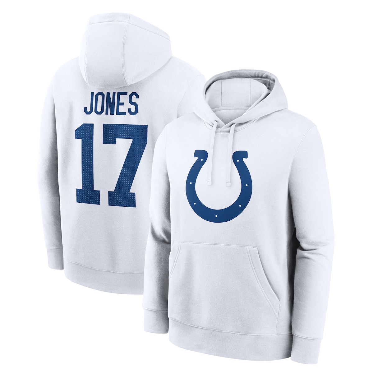 【公式グッズ】NFL コルツ ダニエル・ジョーンズ ネーム&ナンバー フリース パーカー Nike/ナイキ メンズ ホワイト (25 Men's Nike Player N&N Fleece Hood)|Fanatics公式ストア 店