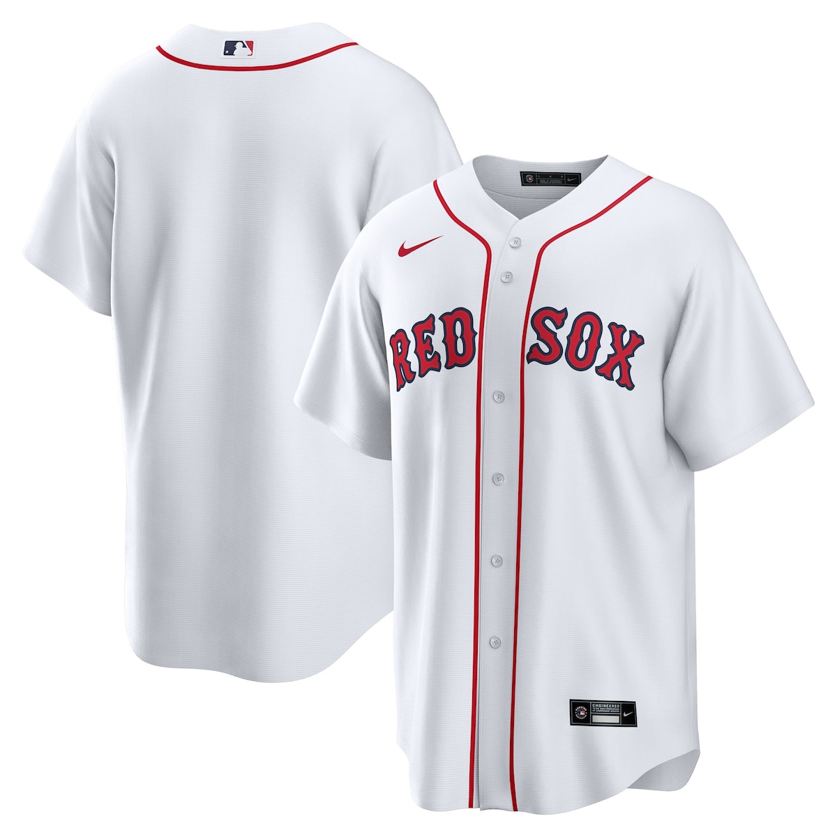 【公式グッズ】MLB レッドソックス レプリカ ユニフォーム （大きいサイズ） Nike/ナイキ メンズ ホワイト (Mens Nike Tall Replica Team Jersey)