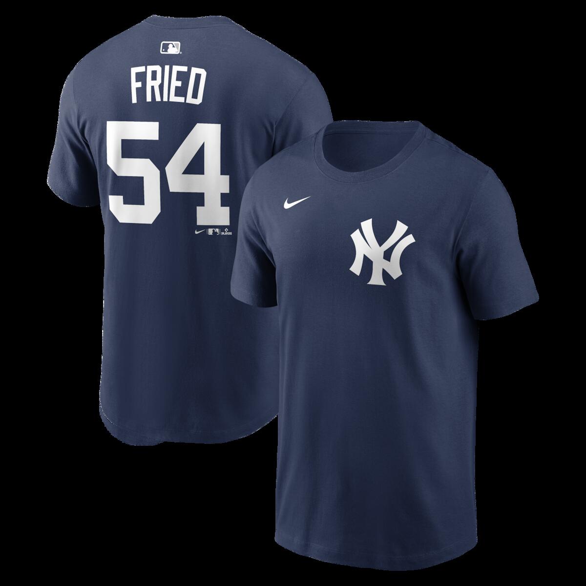 【公式グッズ】MLB ヤンキース マックス・フリード ネーム&ナンバー Tシャツ Nike/ナイキ メンズ ネイビー (Nike Men's N&N CORE Tee - 2026)|Fanatics公式ストア 店
