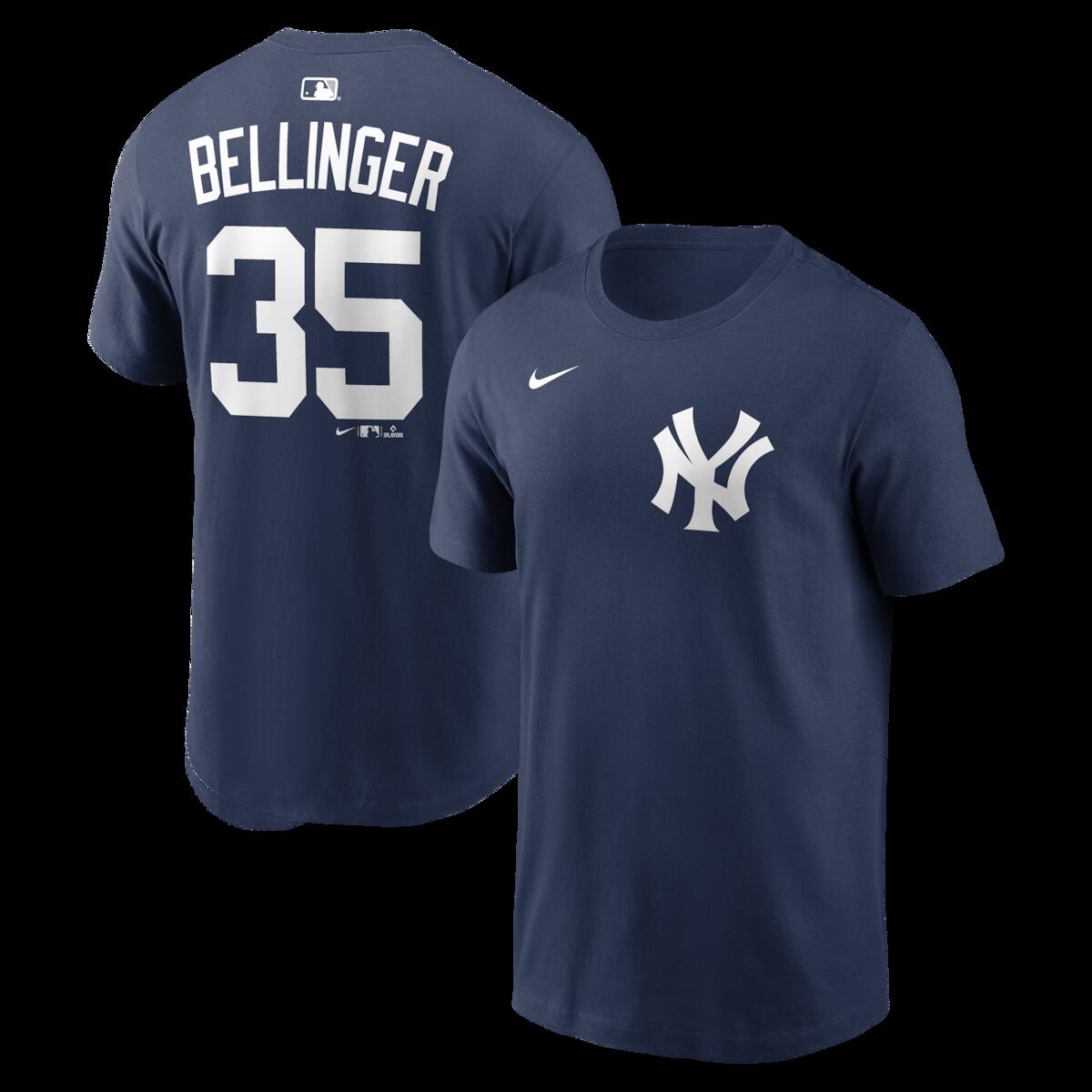 【公式グッズ】MLB ヤンキース コディ・ベリンジャー ネーム&ナンバー Tシャツ Nike/ナイキ メンズ ネイビー (Nike Men's N&N CORE Tee - 2026)｜Fanatics公式ストア 店