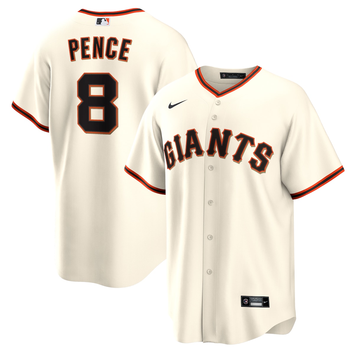 【公式グッズ】MLB ジャイアンツ ハンター・ペンス 復刻ユニフォーム Nike/ナイキ メンズ クリーム (Men's Inline Retired Player Replica Jersey)