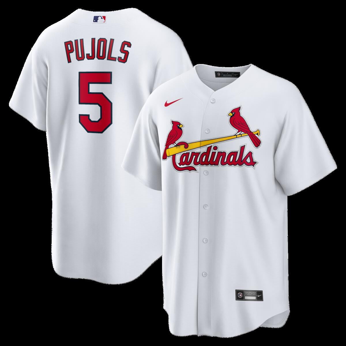 【公式グッズ】MLB カージナルス アルバート・プホルス 復刻ユニフォーム Nike/ナイキ メンズ ホワイト (Men's Inline Retired Player Replica Jersey)