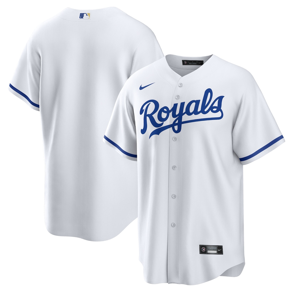 【公式グッズ】MLB ロイヤルズ レプリカ ユニフォーム （大きいサイズ） Nike/ナイキ メンズ ホワイト (Mens Nike Tall Replica Team Jersey)
