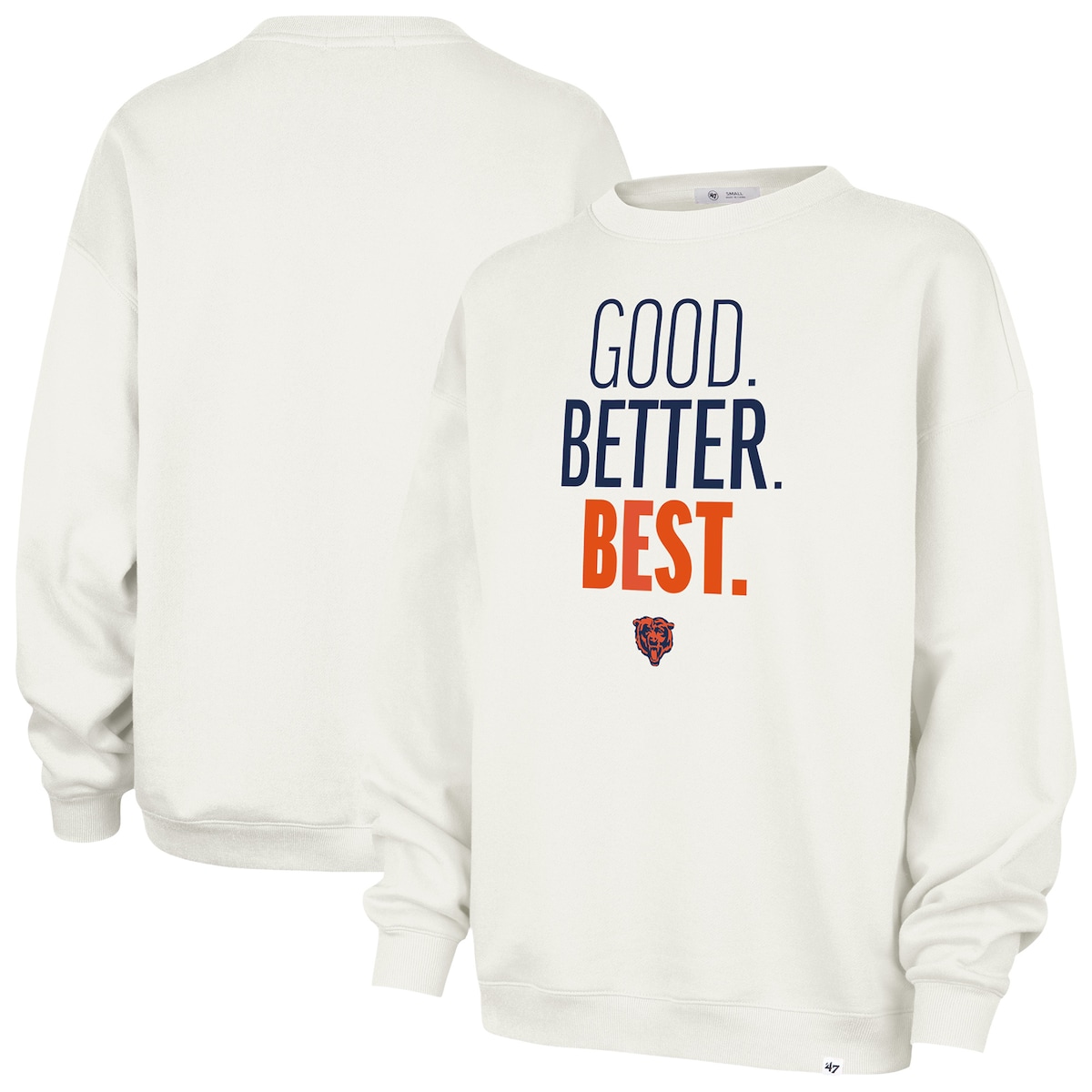 【公式グッズ】NFL ベアーズ トレーナー '47/フォーティーセブン レディース クリーム (NFL Womens 47 GBB Imprint Oversized Crew - R)｜Fanatics公式ストア 店
