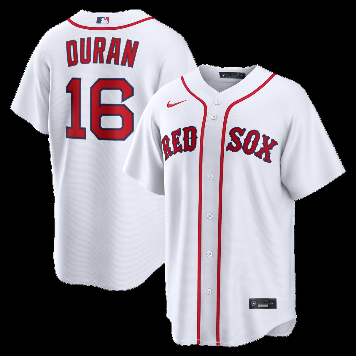 【公式グッズ】MLB レッドソックス ジャレン・デュラン ホーム ユニフォーム （レプリカ） Nike/ナイキ メンズ ホワイト (Nike 2026 Men's Replica RP26 Core Jersey - Starter Player)｜Fanatics公式ストア 店