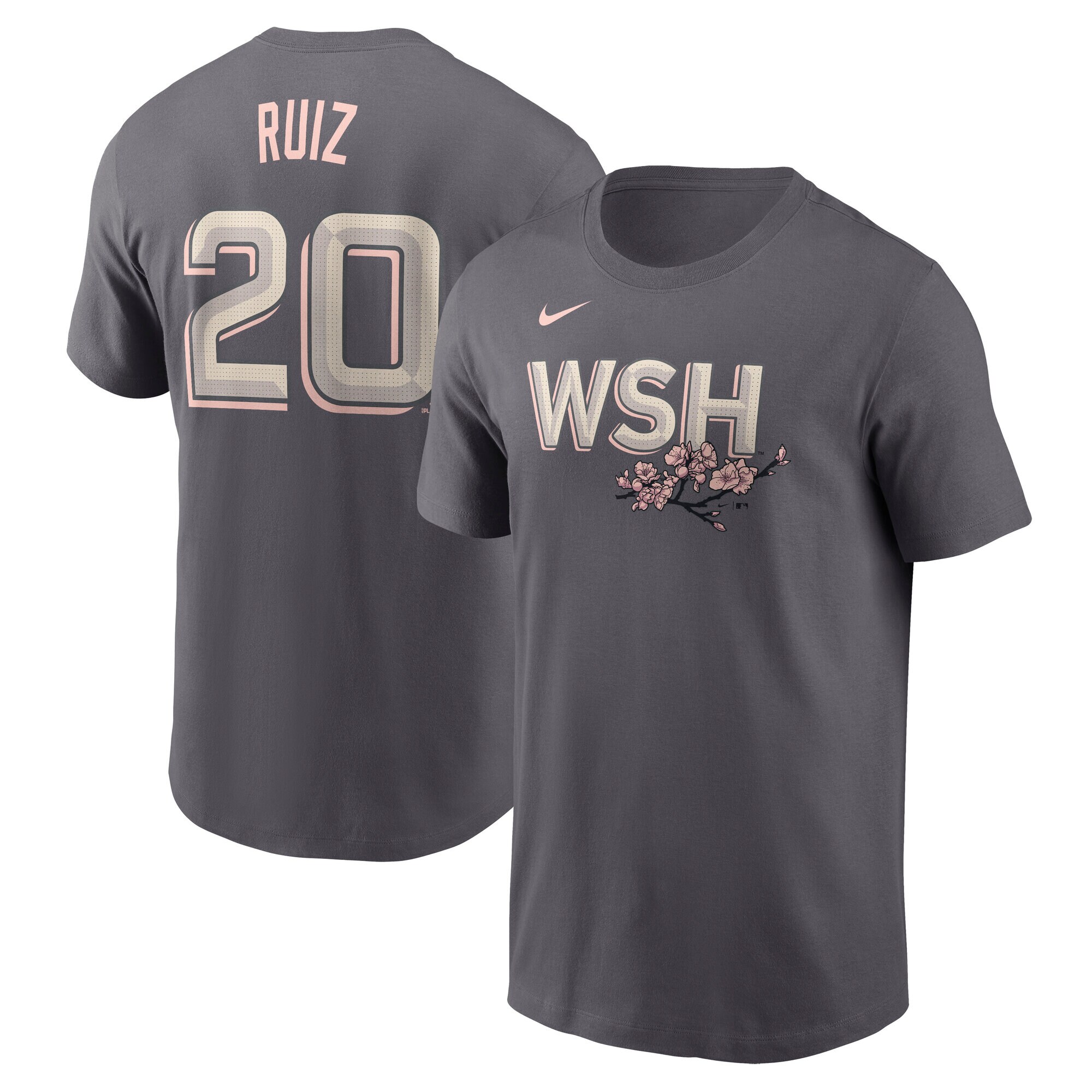 【公式グッズ】MLB ナショナルズ ケイバート・ルイス ネーム&ナンバー Tシャツ Nike/ナイキ メンズ グレイ (Nike Fuse N&N Men's City Connect - Carryover)