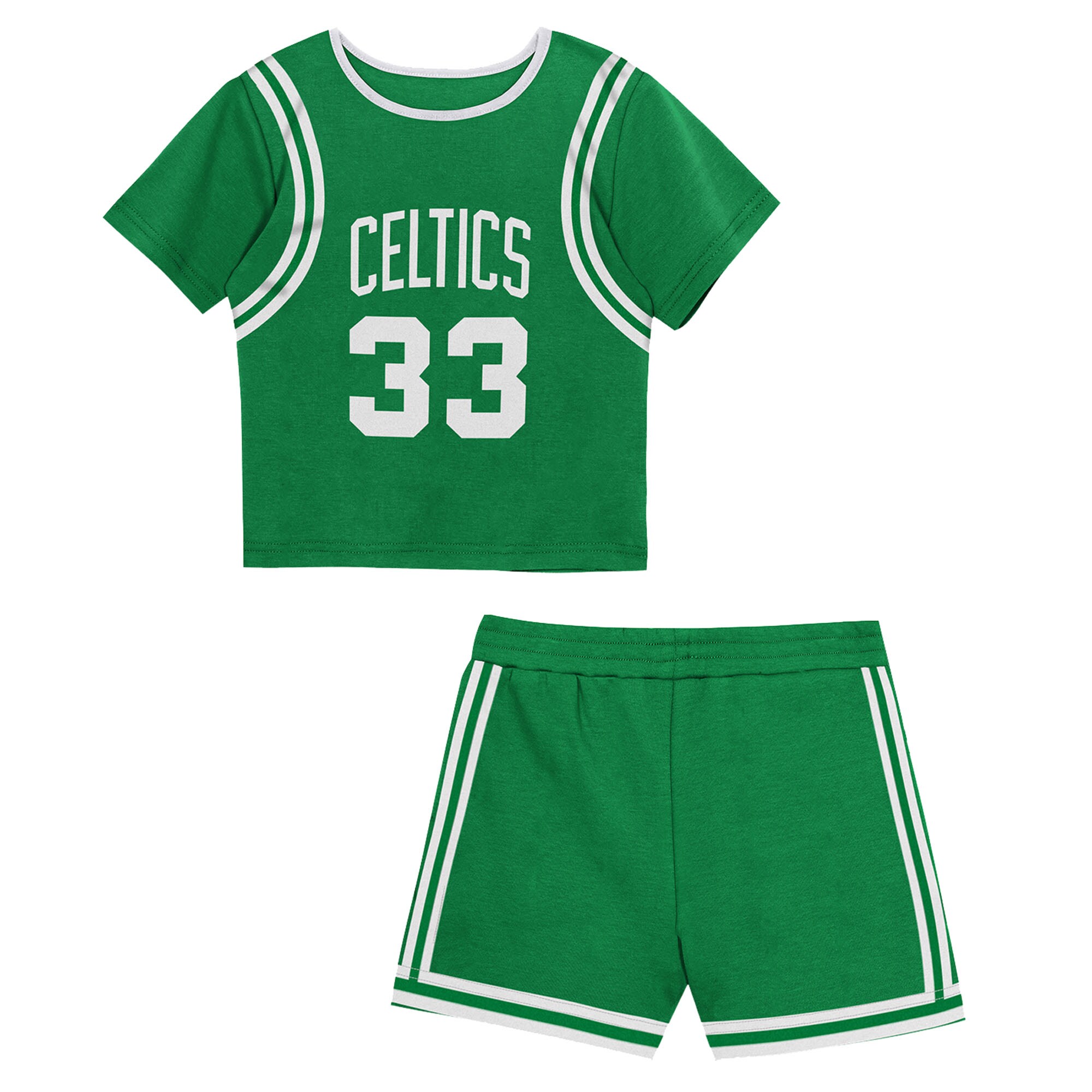 【公式グッズ】NBA セルティックス ラリー・バード キッズウェアセット Mitchell & Ness/ミッチェル＆ネス トドラー・幼児サイズ グリーン (NBA Play By Place Short Set - Toddler)