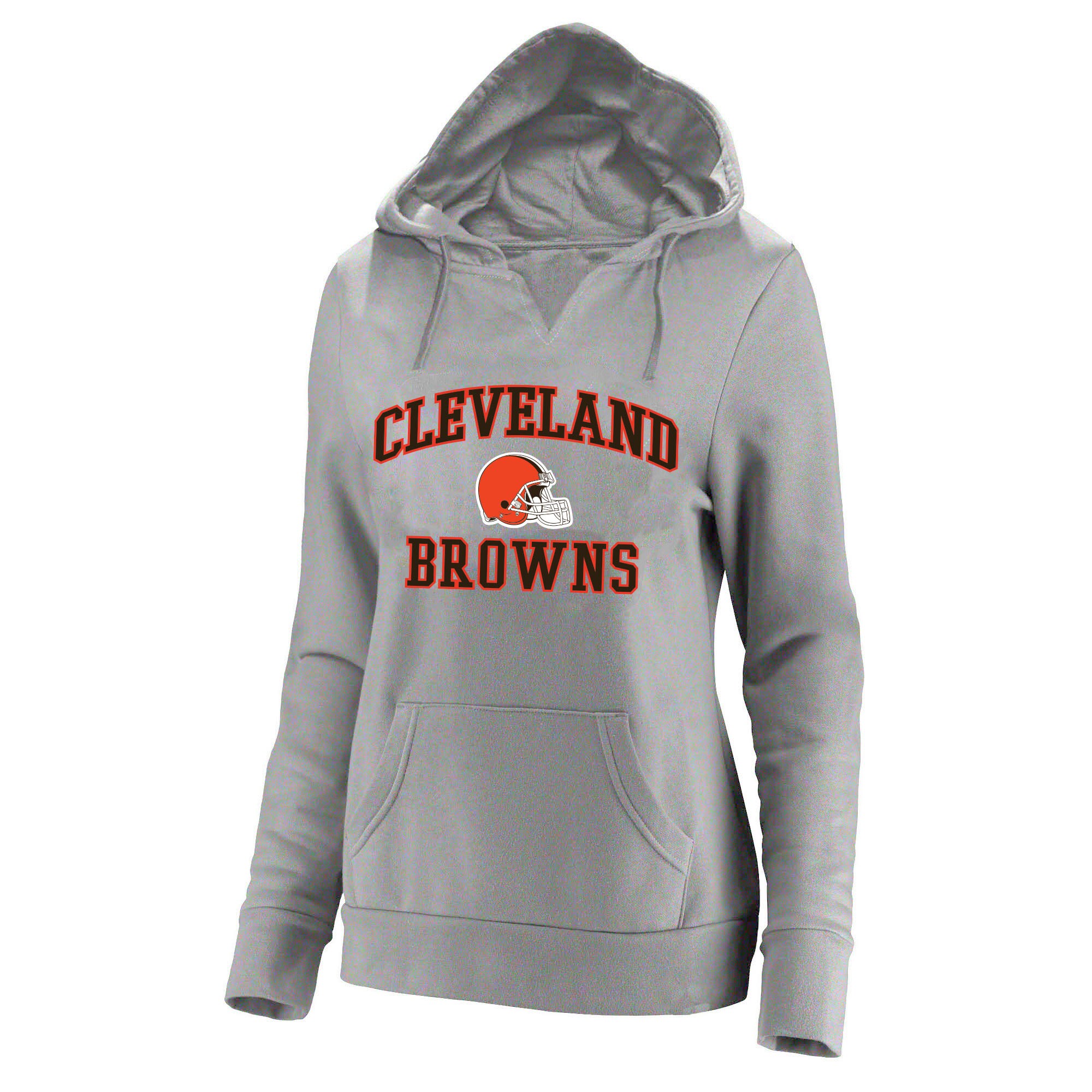 【公式グッズ】NFL ブラウンズ パーカー Fanatics/ファナティクス レディース ヘザーグレイ (NFL Womens PRF Plus Heart & Soul Notch Neck POH - R)｜Fanatics公式ストア 店