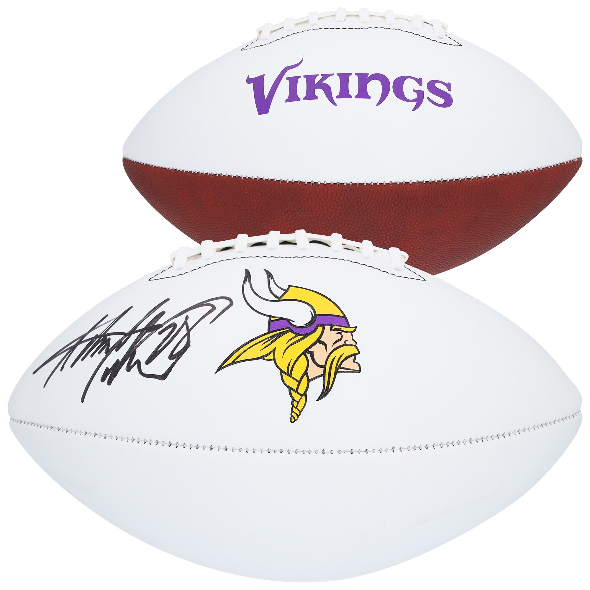 【公式シリアル番号付き】NFL バイキングス エイドリアン・ピーターソン 直筆サイン入り フットボール Fanatics Authentic/ファナティクスオーセンティック (AUT FOOTBALL-WHITE PANEL 46064)｜Fanatics公式ストア 店