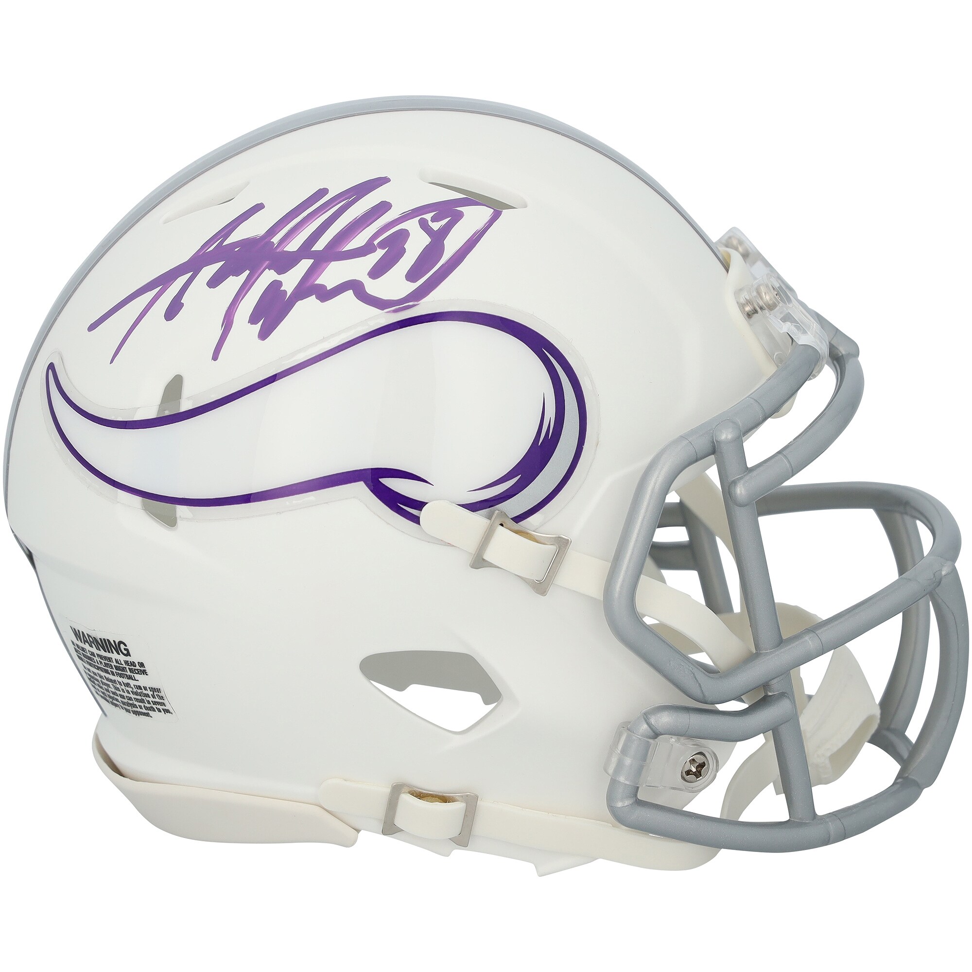 【公式シリアル番号付き】NFL バイキングス エイドリアン・ピーターソン 直筆サイン入り ミニヘルメット Fanatics Authentic/ファナティクスオーセンティック (AUT MINI HELMET 46064)｜Fanatics公式ストア 店