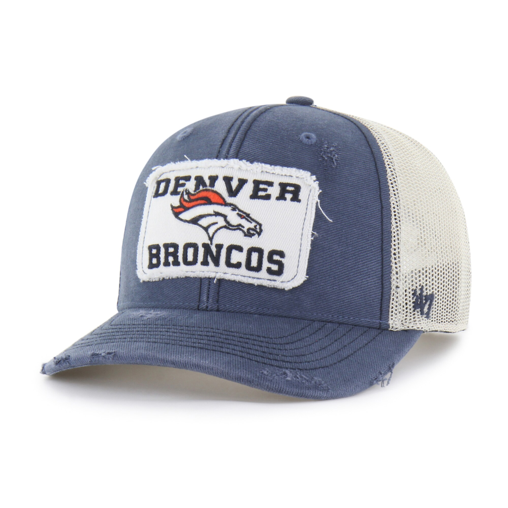 【公式グッズ】NFL ブロンコス アジャスタブルキャップ '47/フォーティーセブン メンズ ネイビー (NFL F26 Egremont Well Worn Trucker)｜Fanatics公式ストア 店