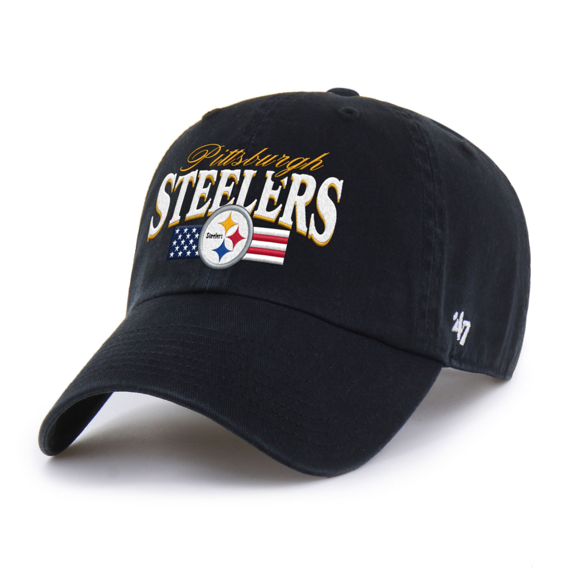 【公式グッズ】NFL スティーラーズ アジャスタブルキャップ '47/フォーティーセブン メンズ ブラック (NFL SUM26 Flag Clean Up)｜Fanatics公式ストア 店 7,895円