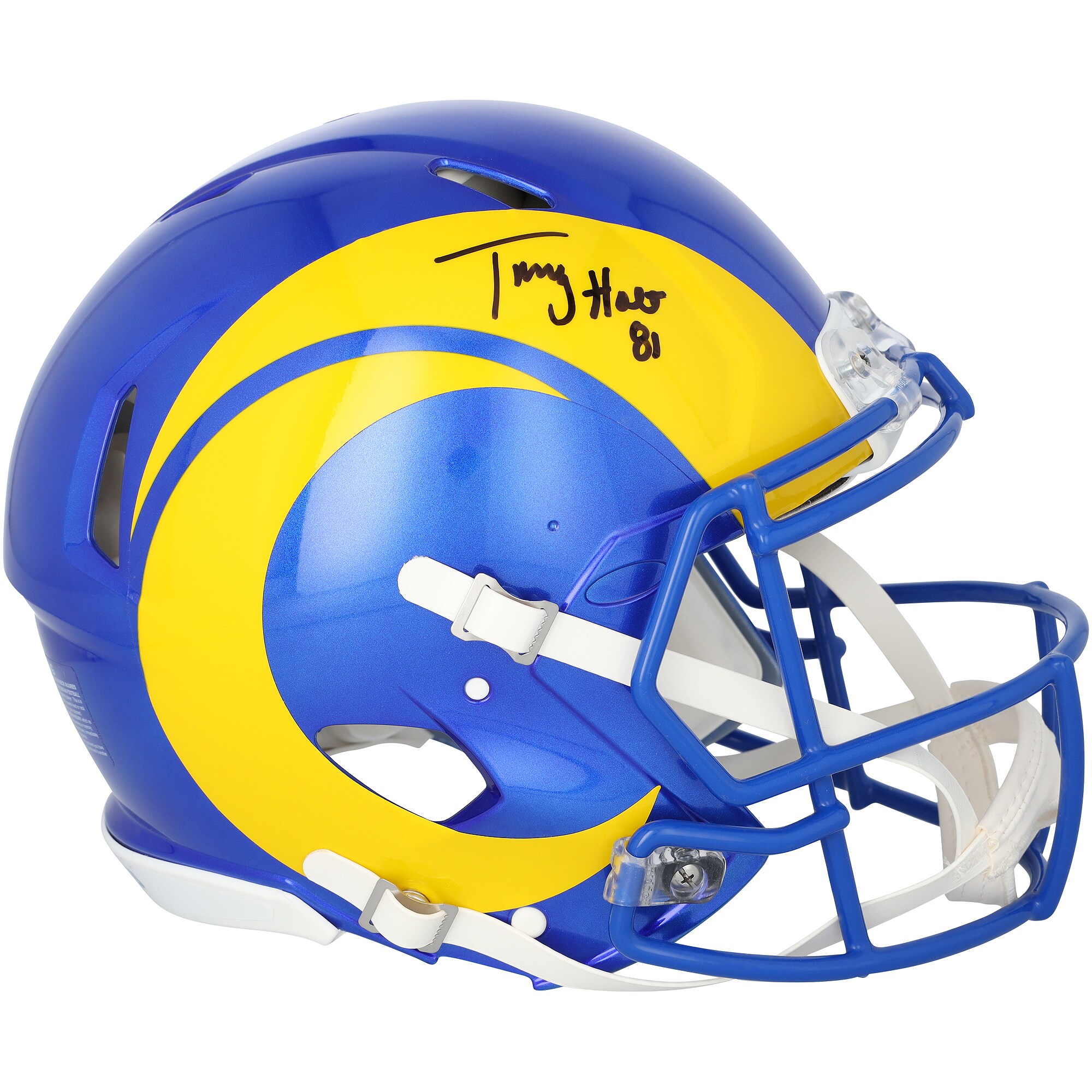 【公式シリアル番号付き】NFL ラムズ トリー・ホルト 直筆サイン入り 実物大 ヘルメット Fanatics Authentic/ファナティクスオーセンティック (AUT PRO HELMET 46169)｜Fanatics公式ストア 店