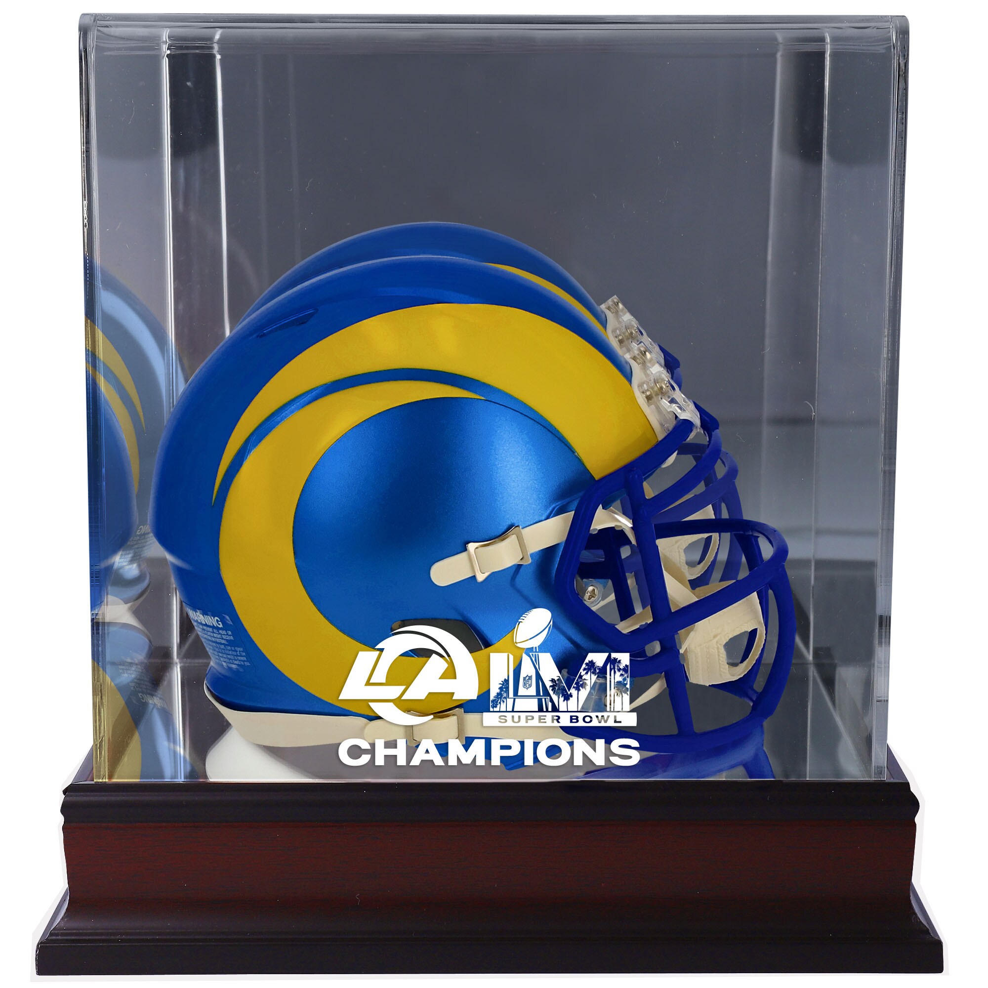 【公式グッズ】NFL ラムズ コレクタブル用 ミニヘルメットケース Fanatics Authentic/ファナティクスオーセンティック (UNS SB LVI CHAMPS MAH MINI DISPLAY CASE 212022)|Fanatics公式ストア 店